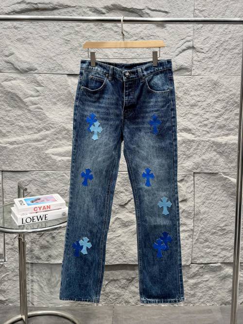 Chrome Hearts Miami Limited Blue Jeans Cross Denim Pants 1 Chrome Hearts Miami Limited Blue Jeans Cross Denim Pants