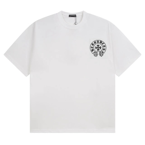 Chrome Hearts Classic Logo Print Short Sleeve T-Shirt - Soft Cotton 1 Chrome Hearts Classic Logo Print Short Sleeve T-Shirt - Soft Cotton