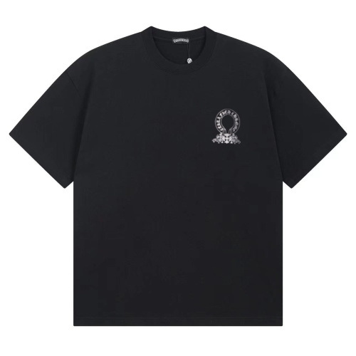 Chrome Hearts Horseshoe Floral Cross T-Shirt Unisex Cotton Short Sleeve Tee 1 Chrome Hearts Horseshoe Floral Cross T-Shirt Unisex Cotton Short Sleeve Tee