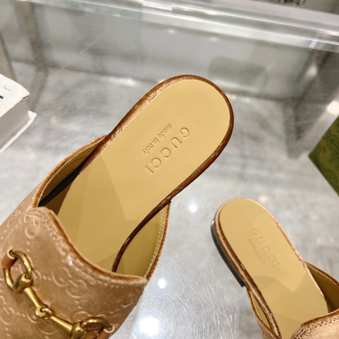 Gucci Jordaan Leather Loafer Mules with Horsebit Detail - Women's 9 a1734619183285 1614