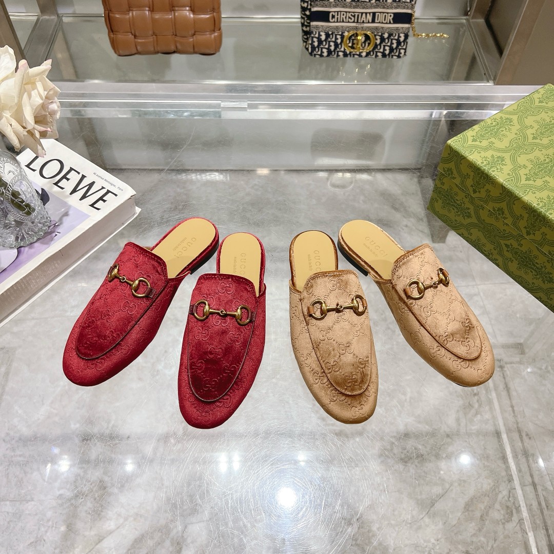 Gucci Jordaan Leather Loafer Mules with Horsebit Detail - Women's 10 a1734619184156 2120