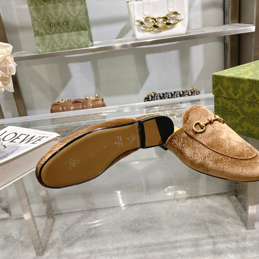 Gucci Jordaan Leather Loafer Mules with Horsebit Detail - Women's 8 a1734619184178 4050