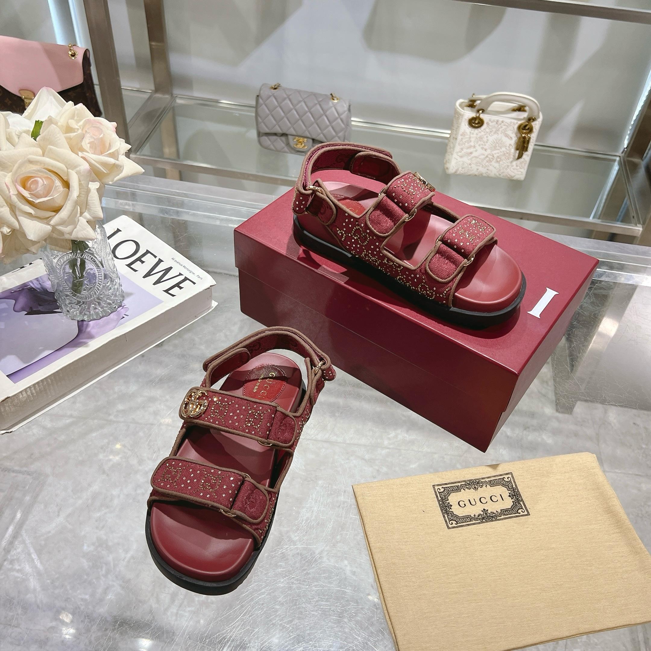 Gucci Women's Pink Crystal Canvas Flat Sandals with Double G Accent 7 a1737312992148 2184