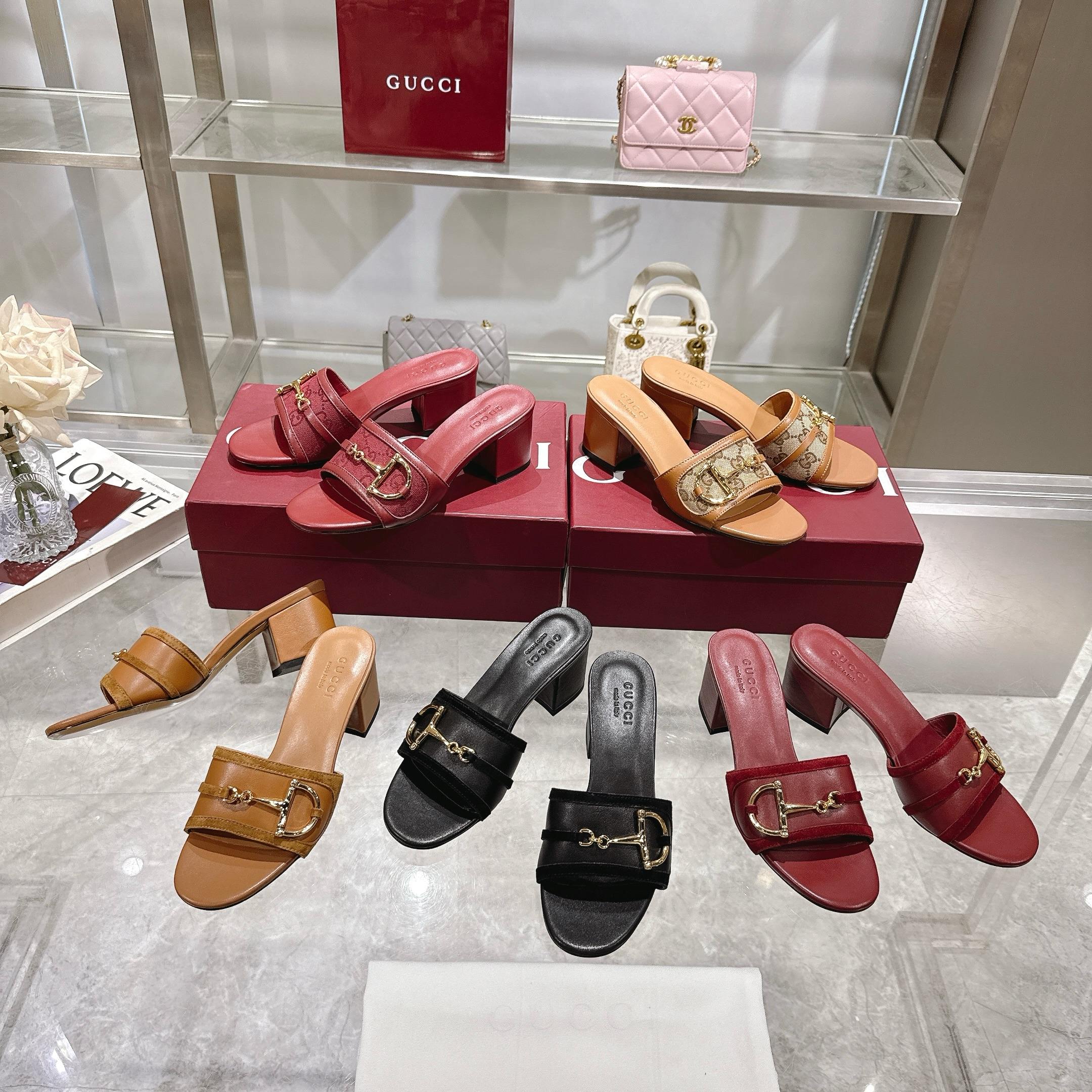 Gucci Red Suede Mid-Heel Sandals with Horsebit Detail 10 a1745769302962 4847