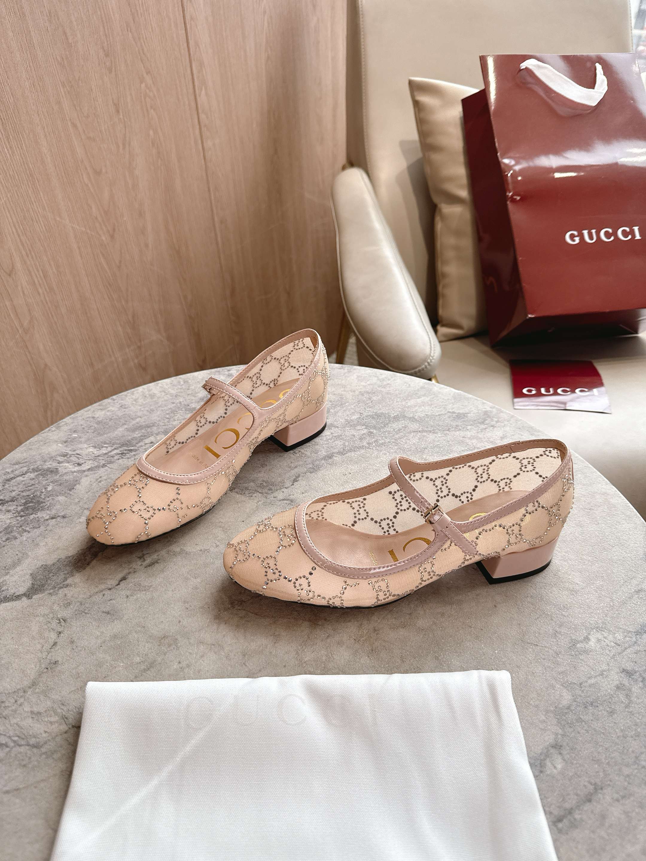 GG Crystal Ballerina Flats: Contemporary Design Celebrating House Logo - 图片 7