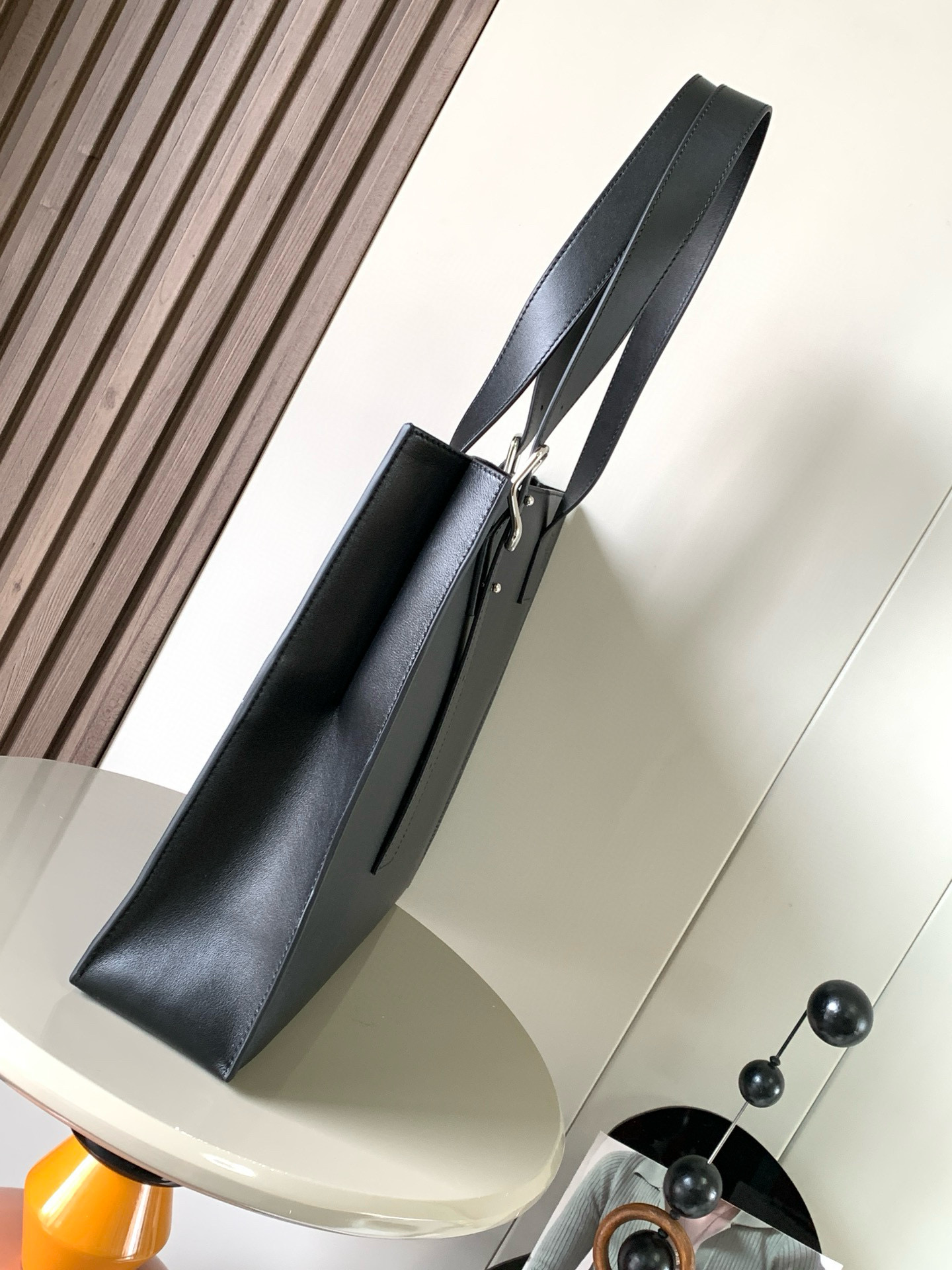 Loewe Leather Buckle Horizontal Tote Bag,38.7cm,Black 2 i1745115256967 3011 0 1