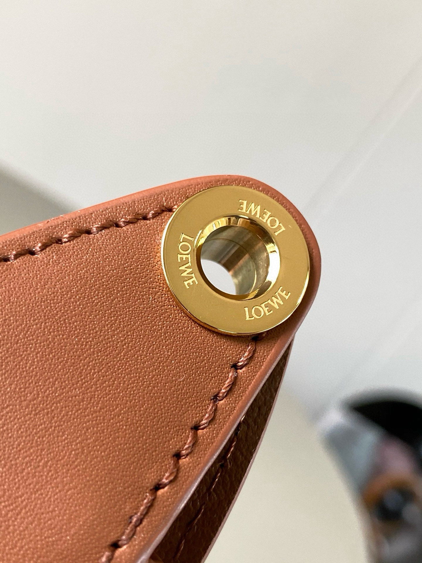 Loewe Luna Hobo Bag in Leather with Branded Shoulder Strap, 34cm 5 i1746205602788 5832 0 4