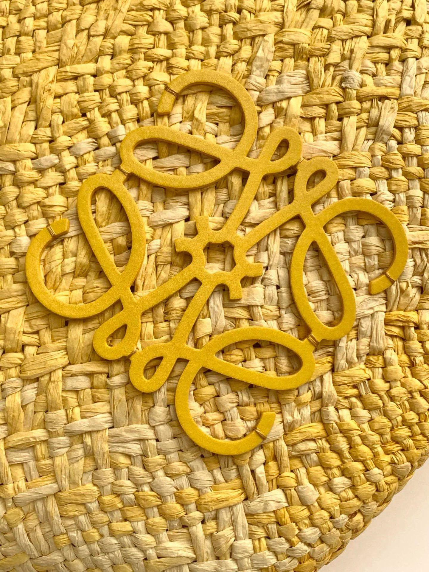 Hand-Woven Iraka Palm Fibre Basket Bag with Cow Leather Details - 图片 5