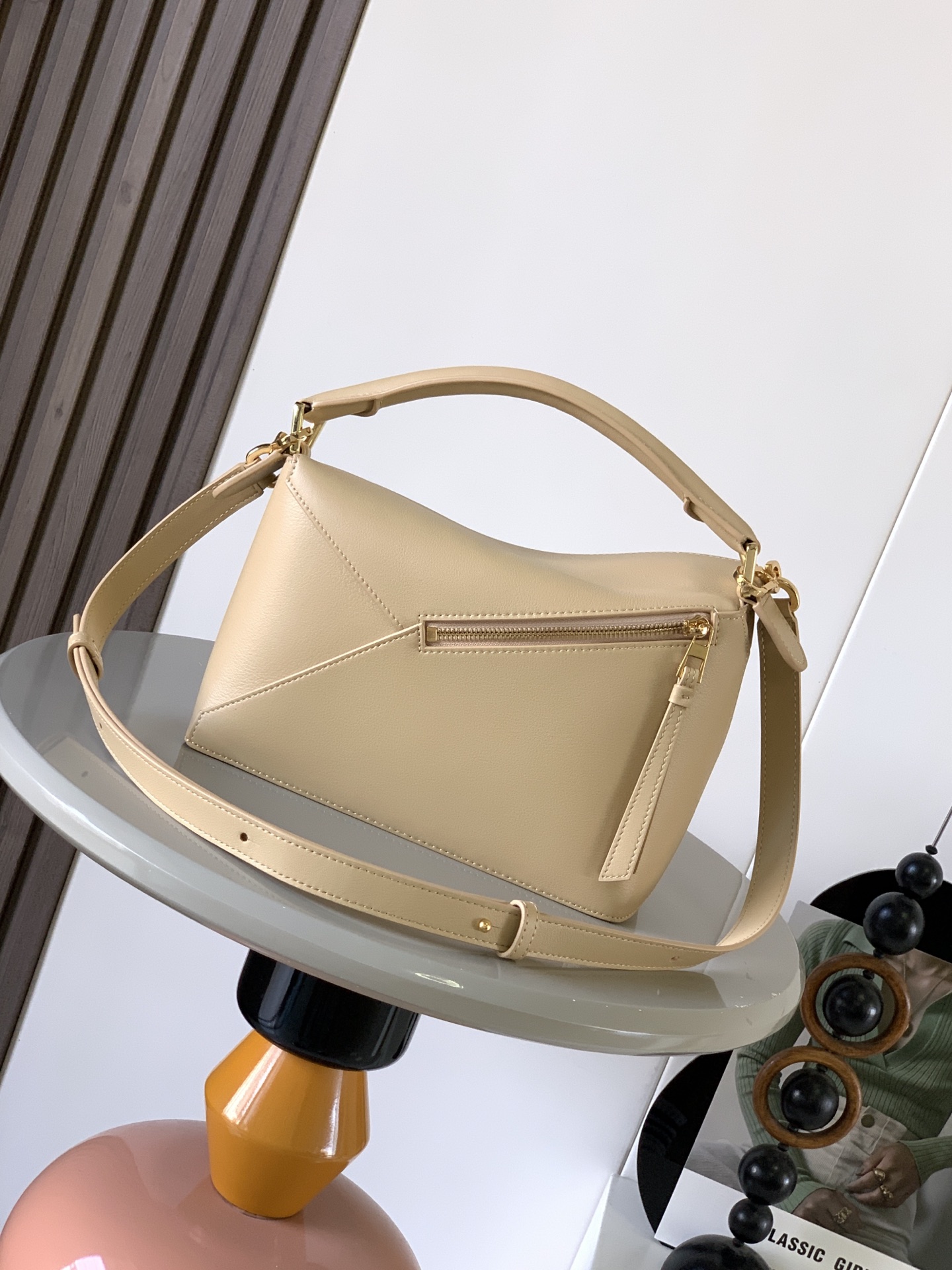Loewe Puzzle Small Bag in Nappa Calfskin, Beige Geometry Handbag, 24cm 17 i1756045631391 6346 0 3