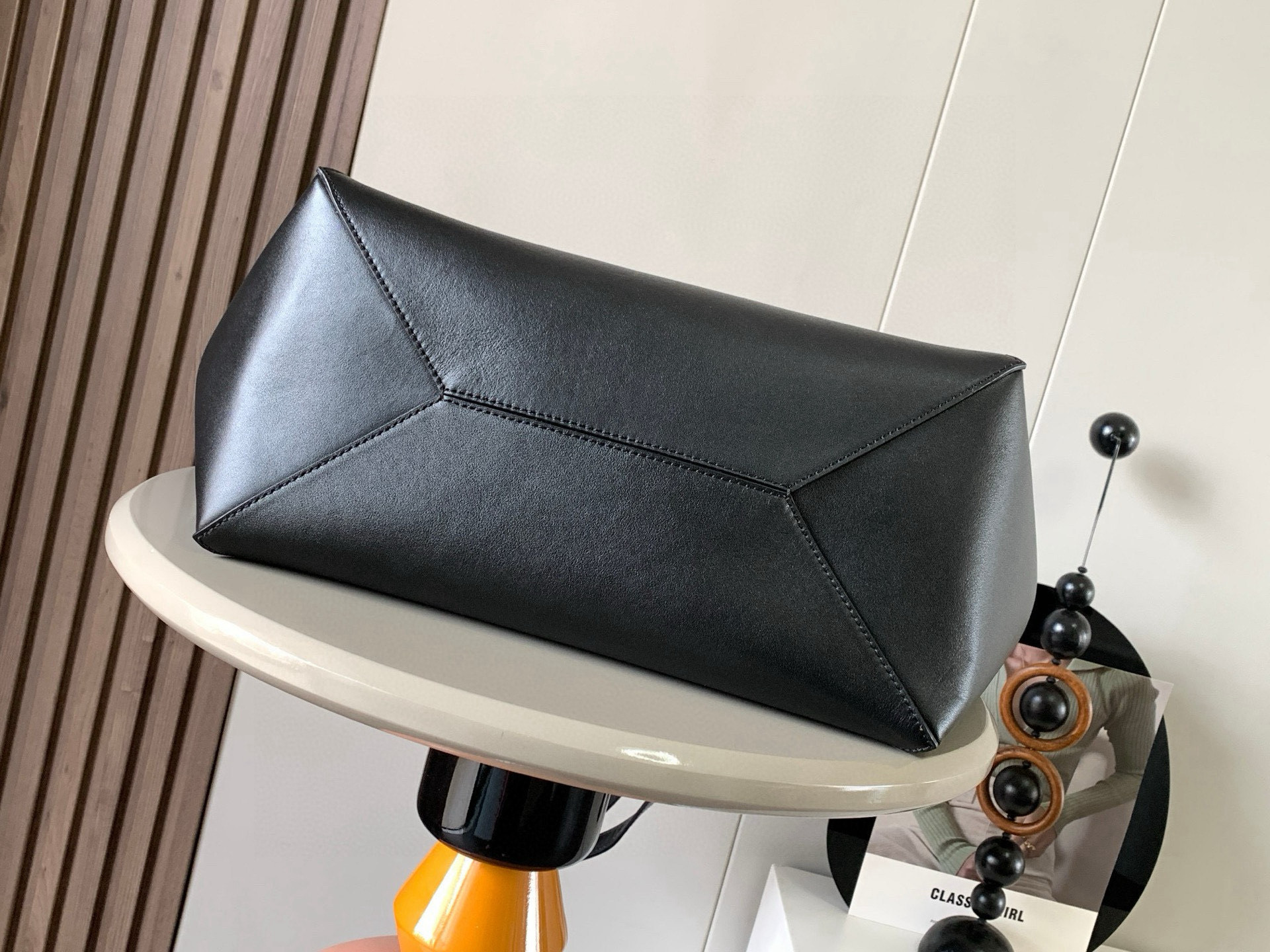 Loewe 大号42cm亮面牛皮革购物袋 puzzle