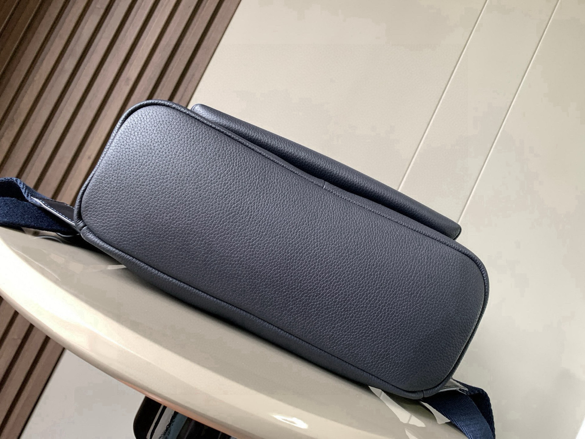 Loewe Backpack Navy blue grained leather everyday