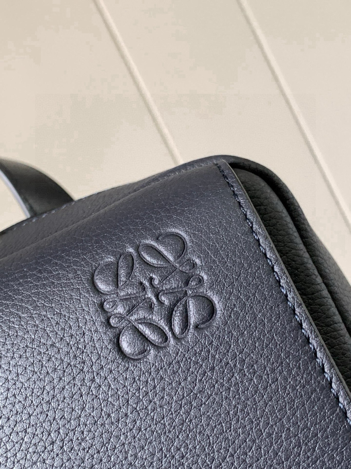 Loewe Military Backpack Navy Blue Standard everyday