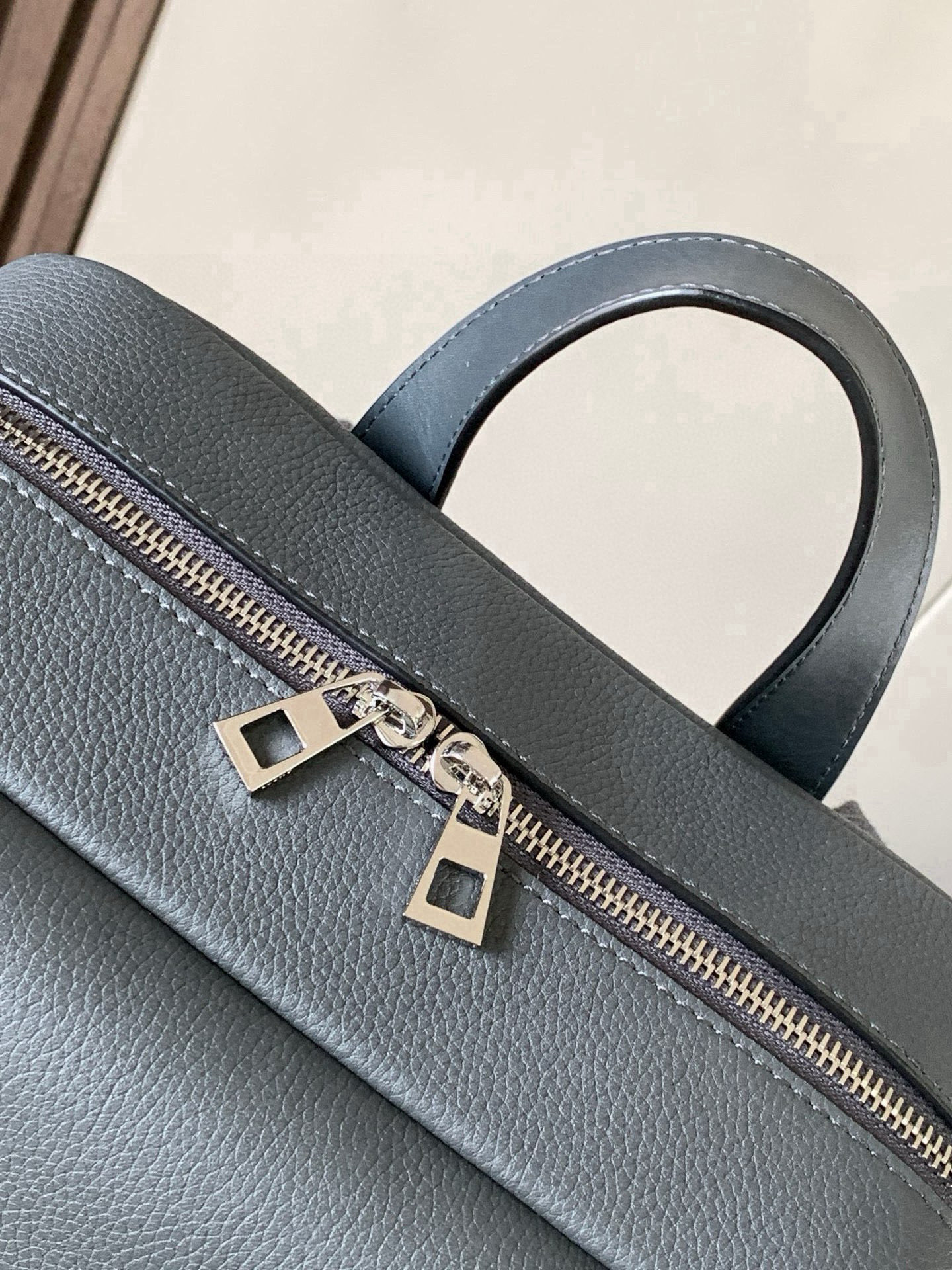 Loewe Military Backpack Grey Standard everyday