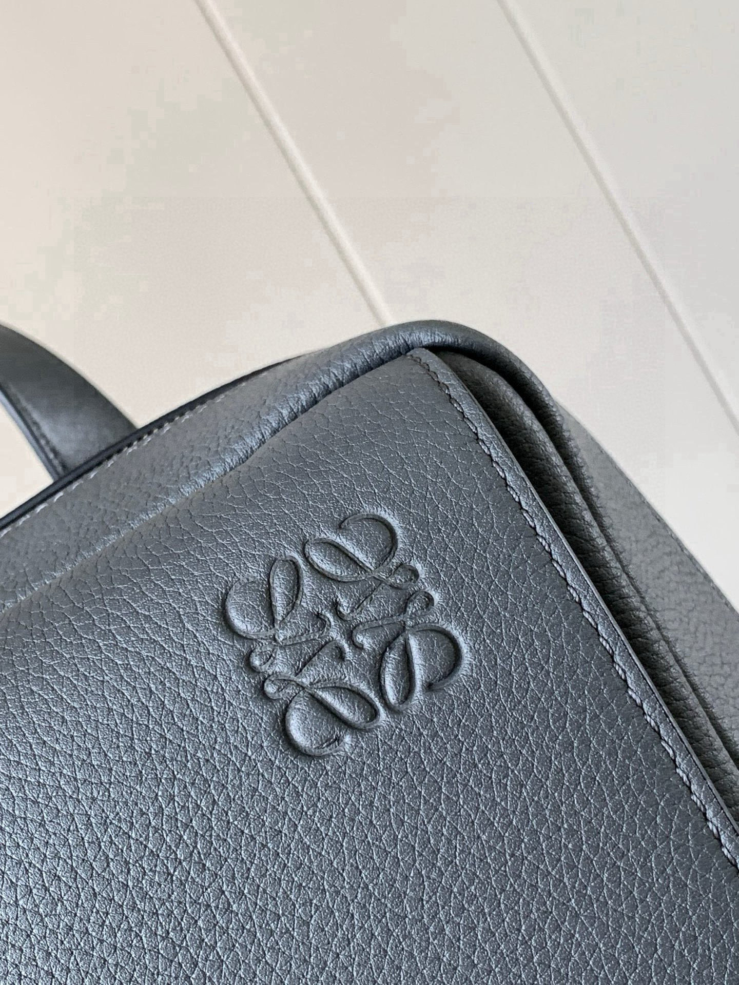 Loewe Military Backpack Grey Standard everyday