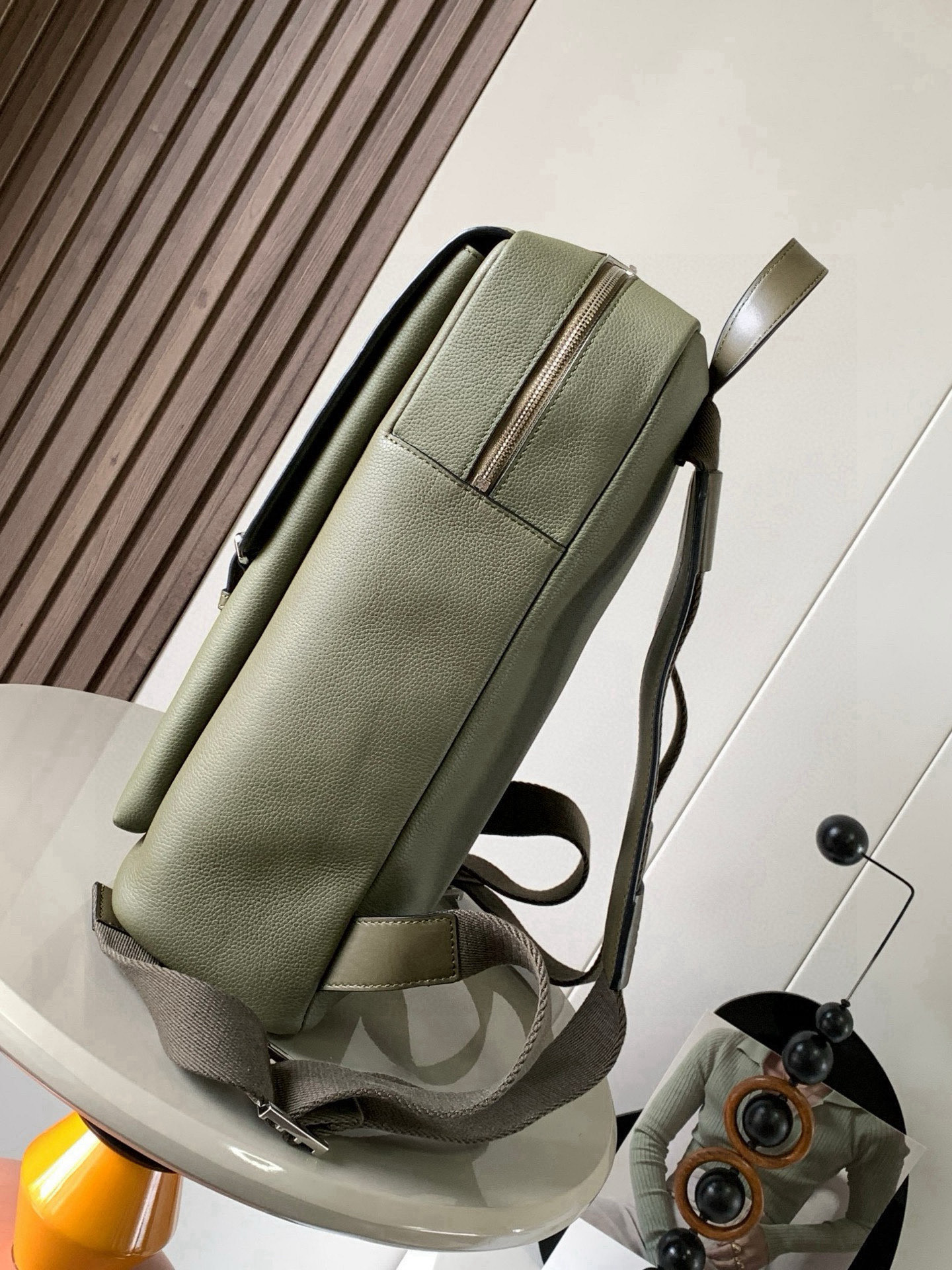 Loewe Backpack Olive Green everyday