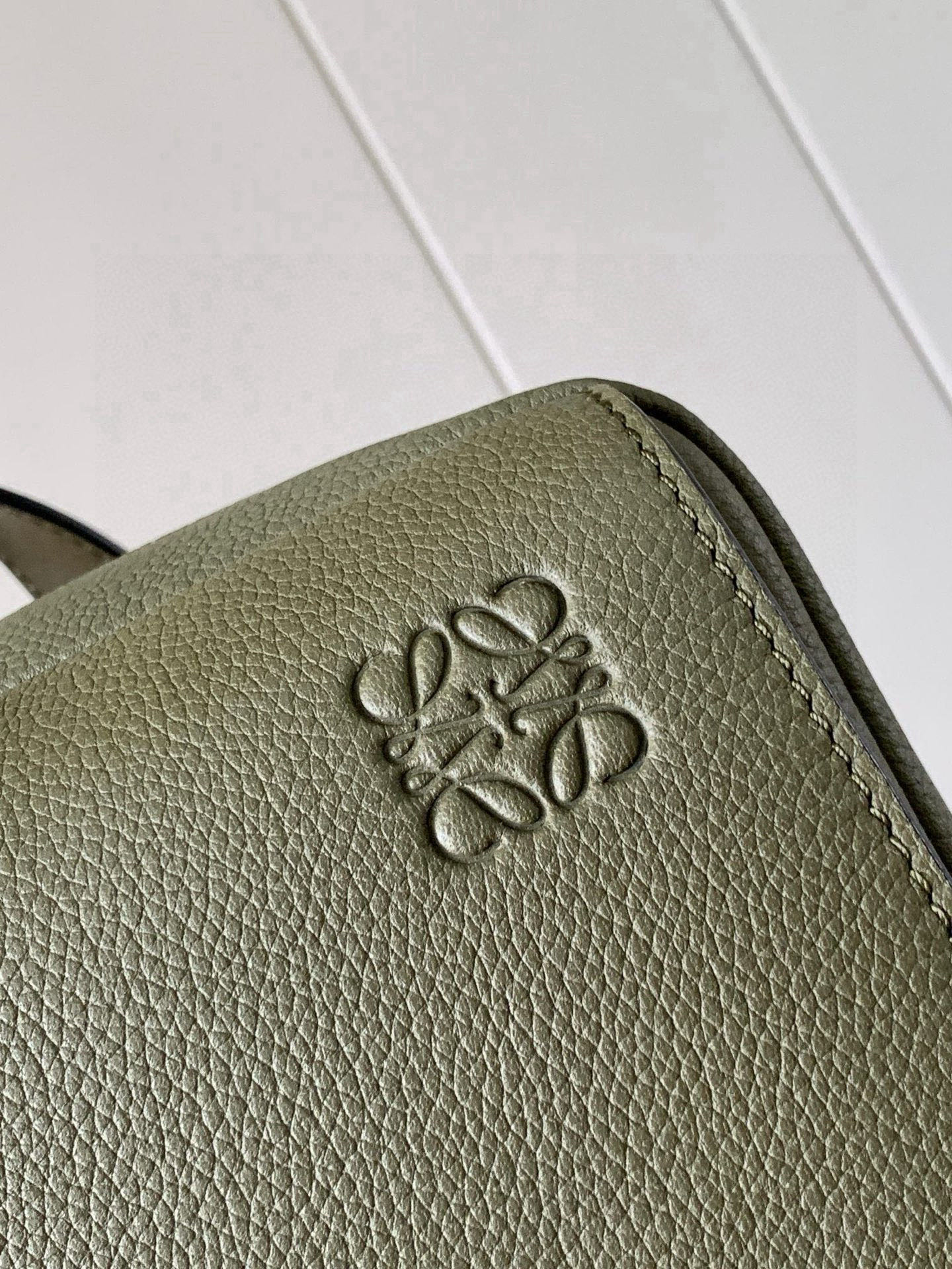 Loewe Military Backpack Olive Green Standard everyday