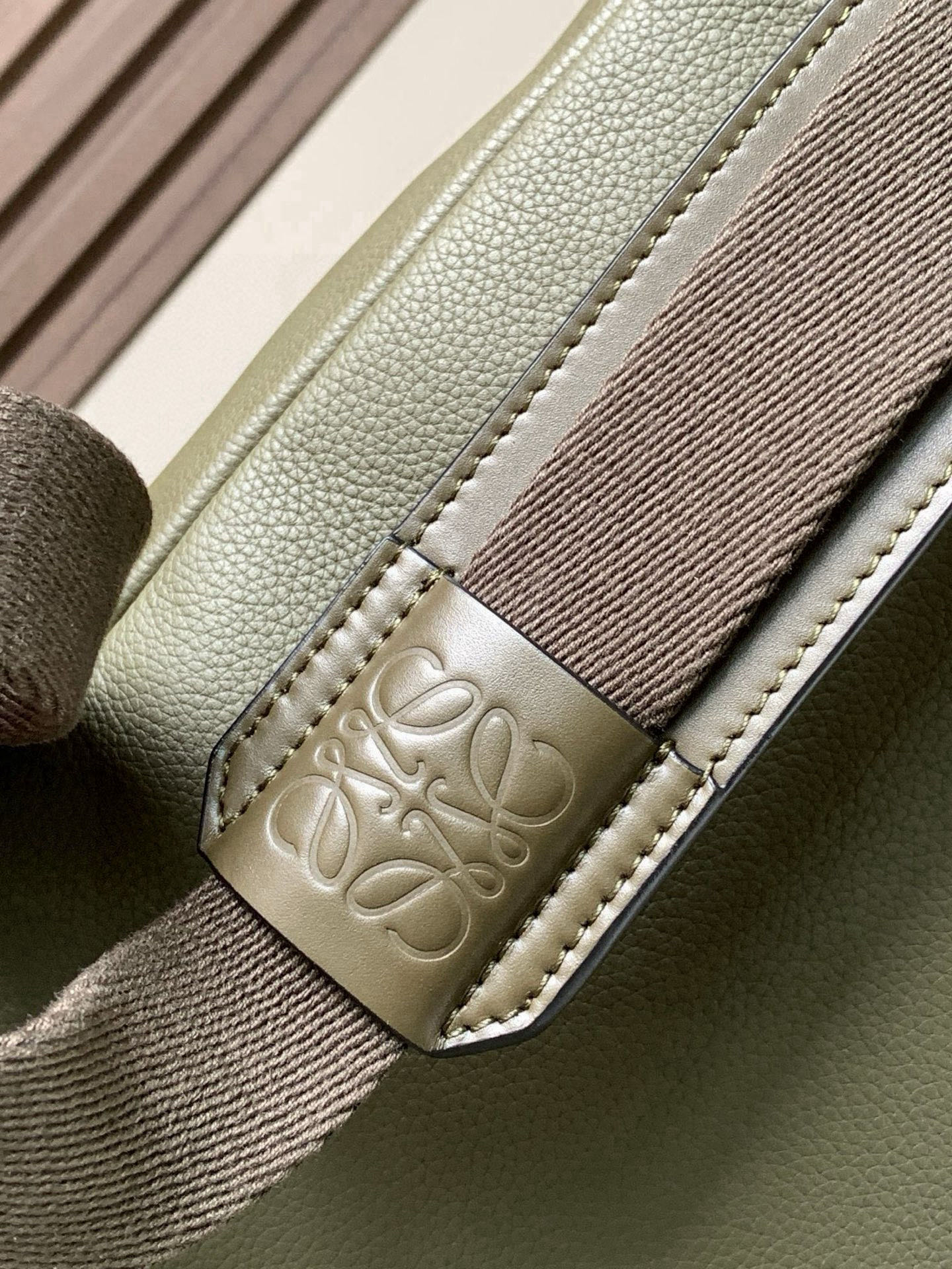 Loewe Military Backpack Olive Green Standard everyday