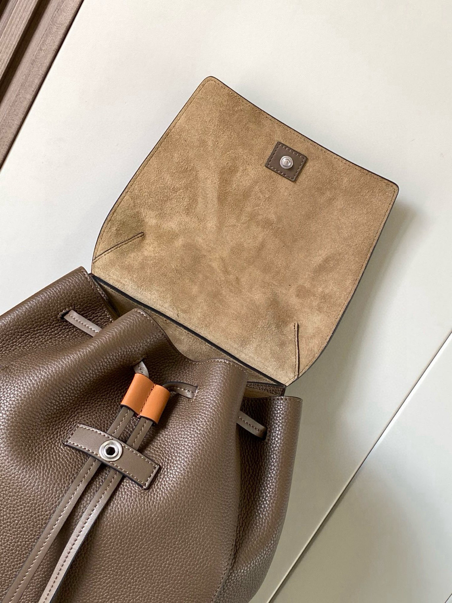 Loewe Anagram Backpack Taupe Standard everyday