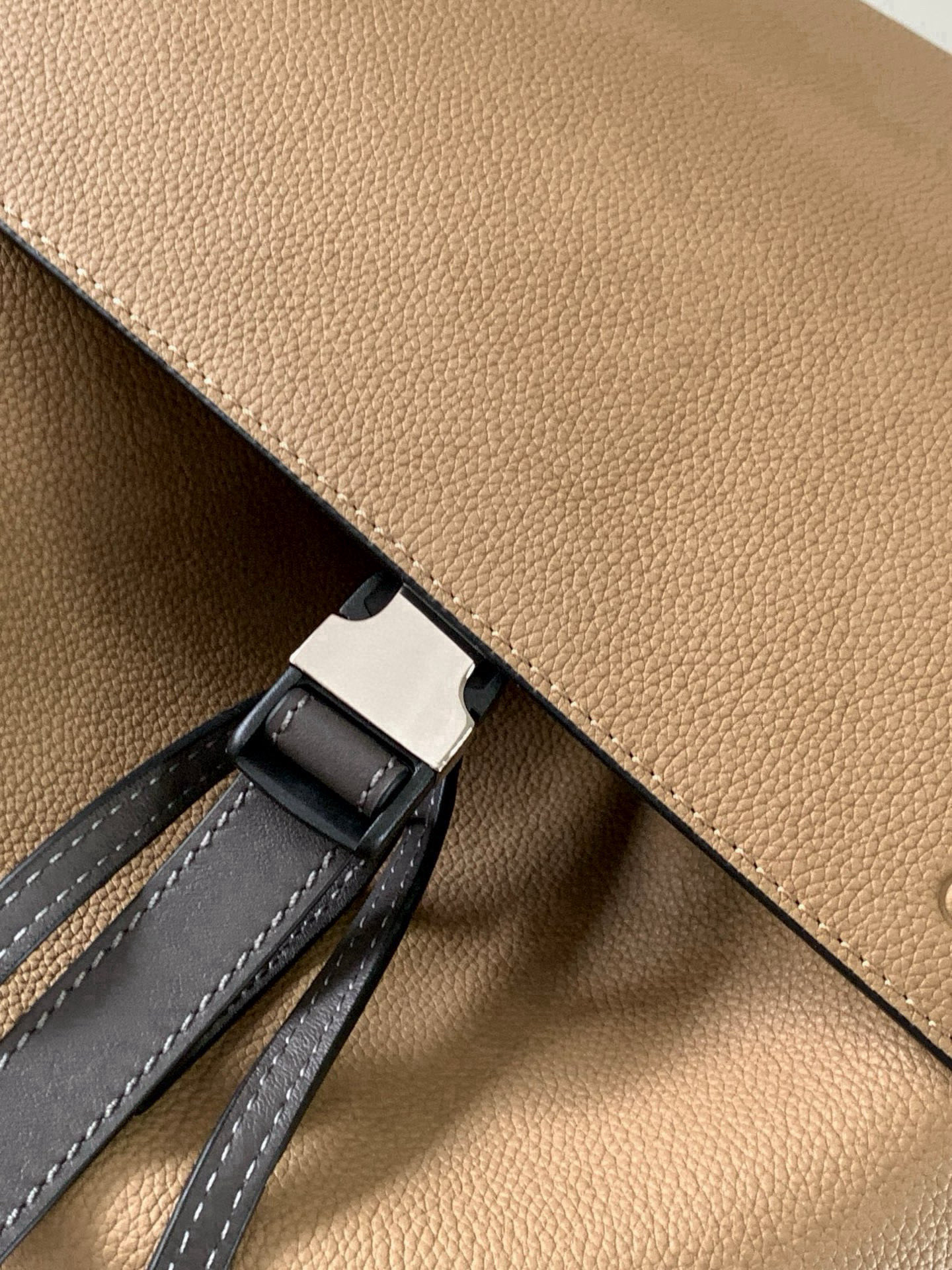 Loewe Classic Tan and Black Leather Standard everyday