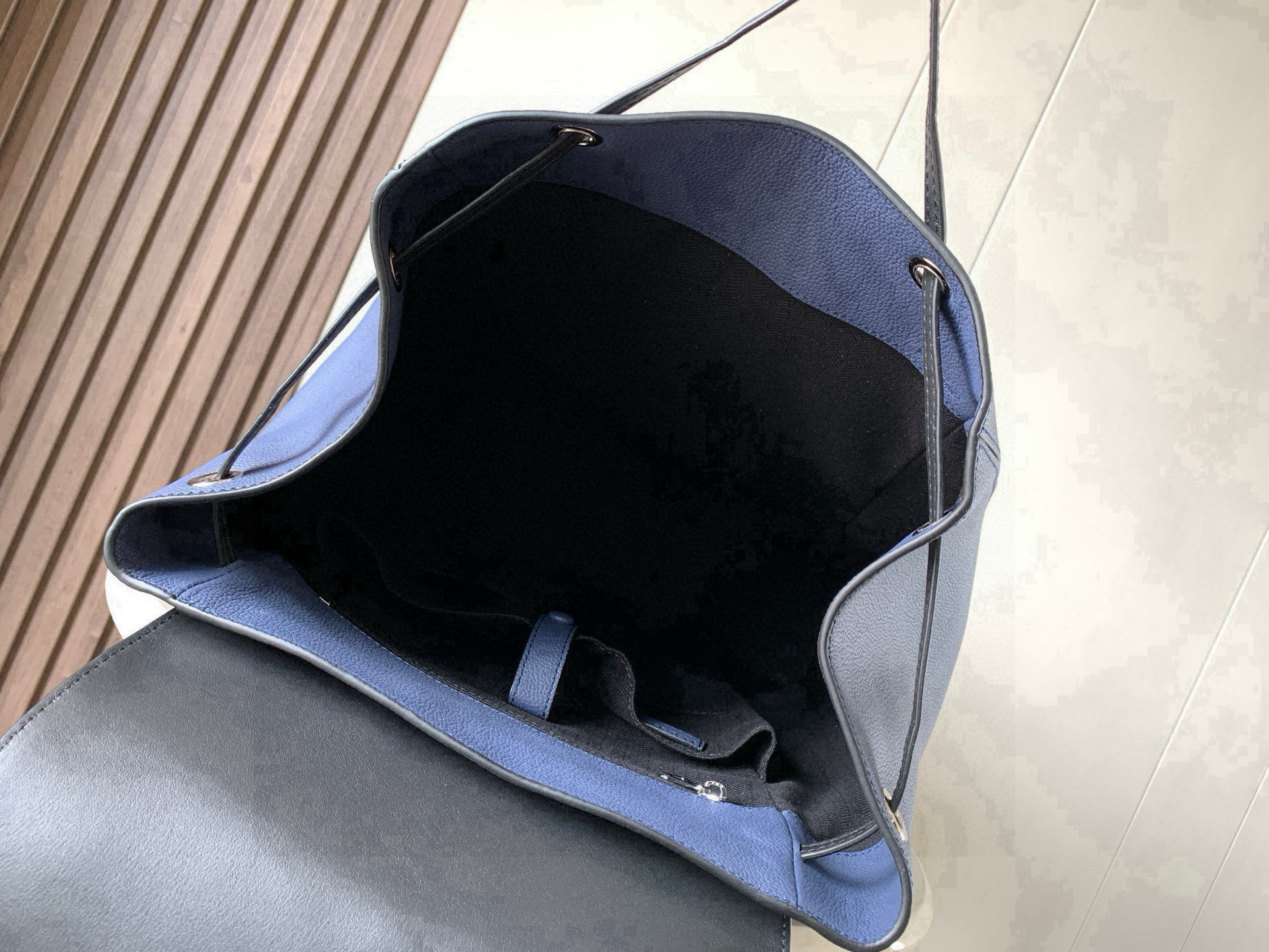 Loewe Puzzle Backpack Navy Blue Standard everyday