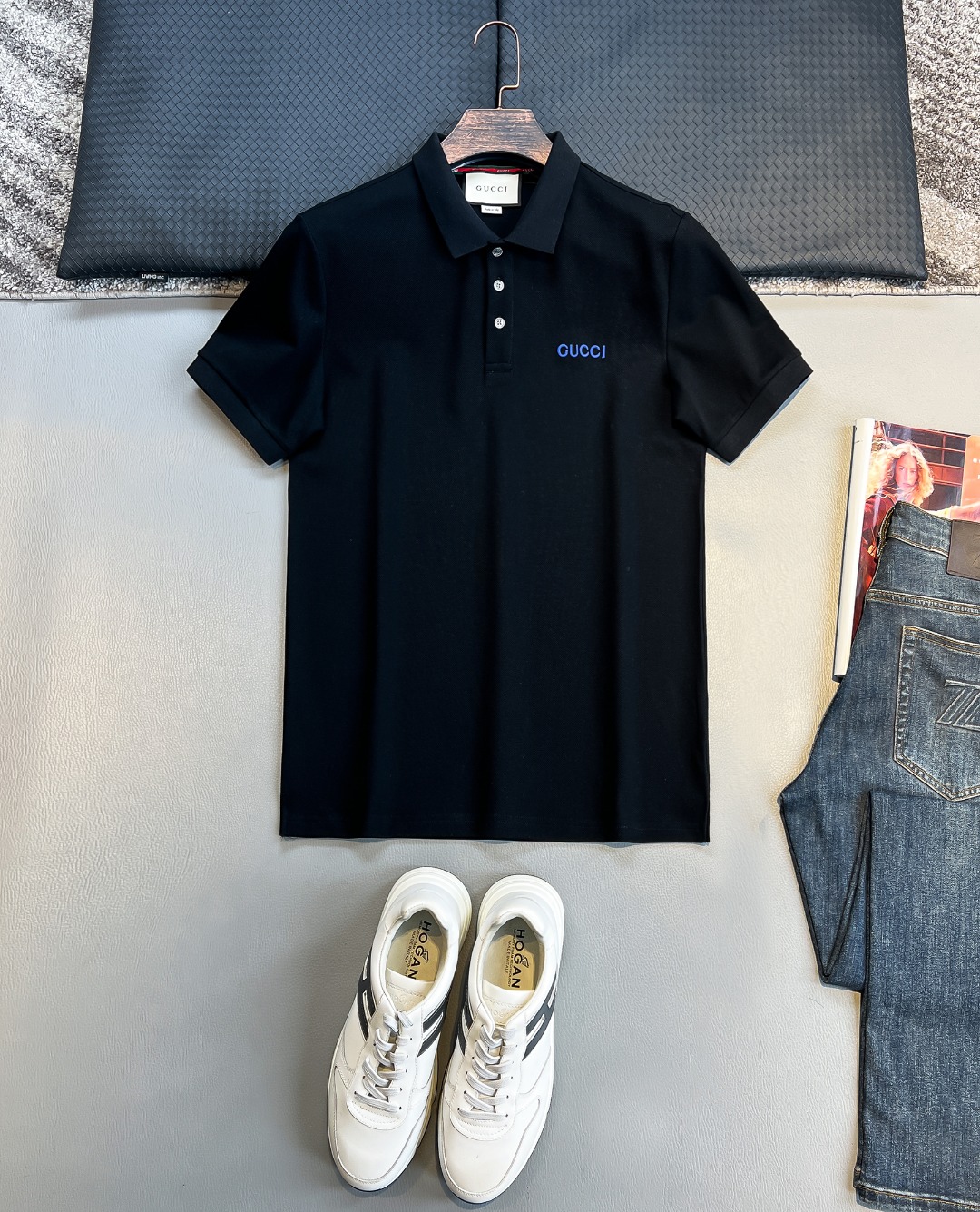 GU#  2025春夏新款首发专柜最新POLO衫 高端订制 设计前卫时...