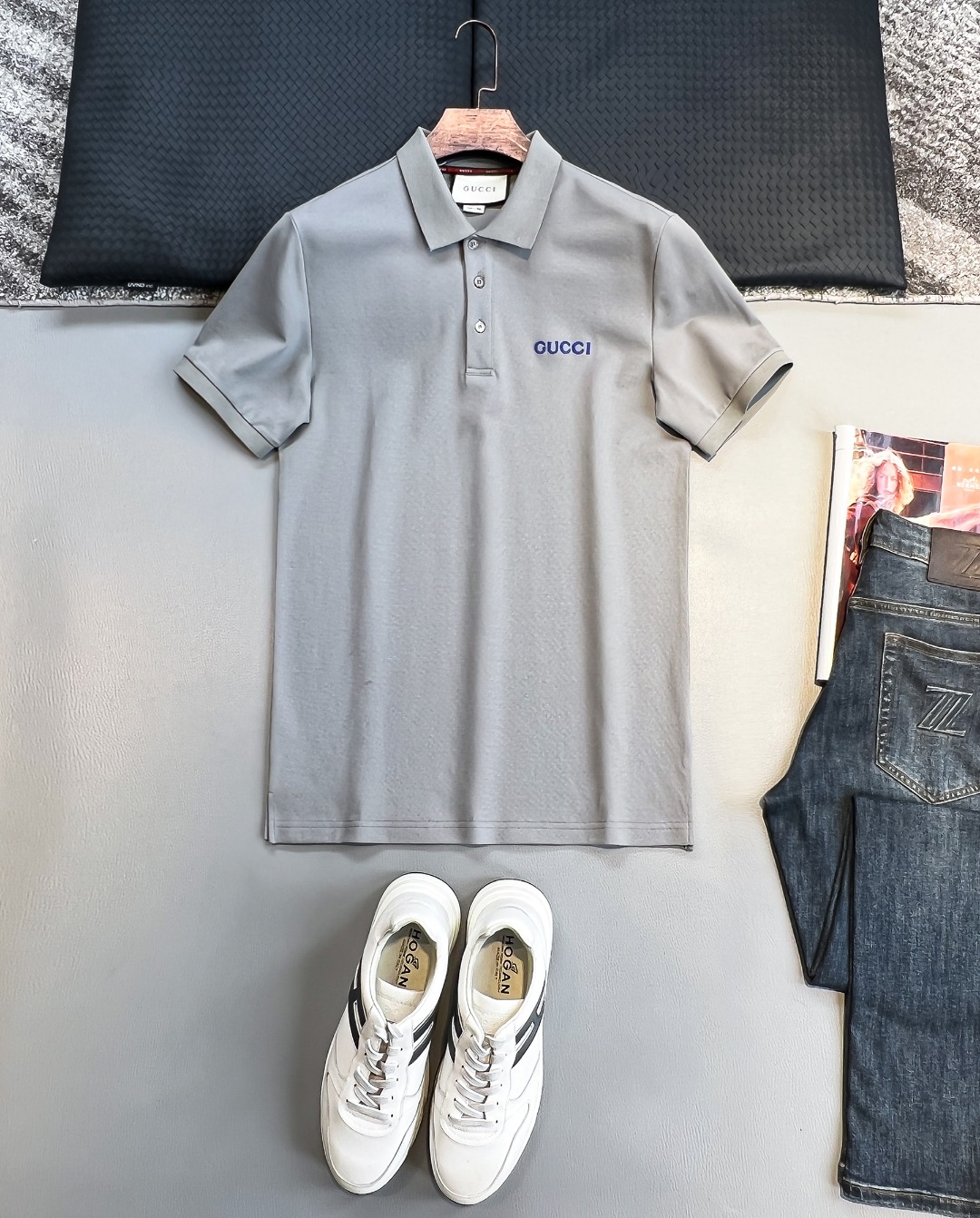 GU#  2025春夏新款首发专柜最新POLO衫 高端订制 设计前卫时...