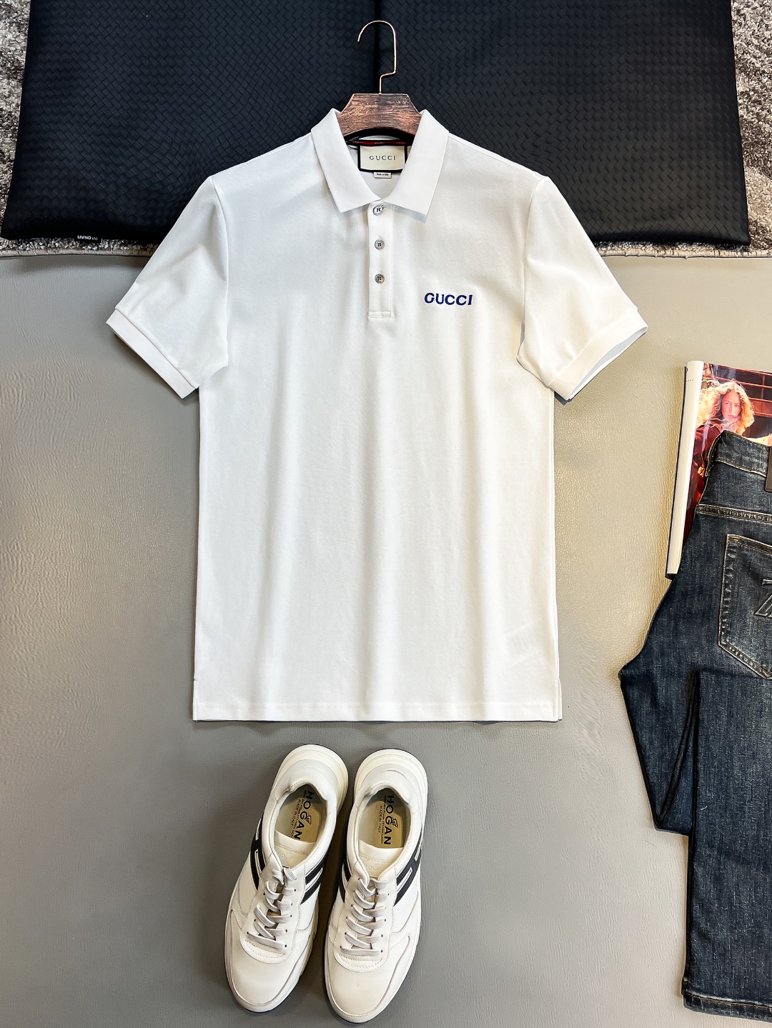 GU#  2025春夏新款首发专柜最新POLO衫 高端订制 设计前卫时...