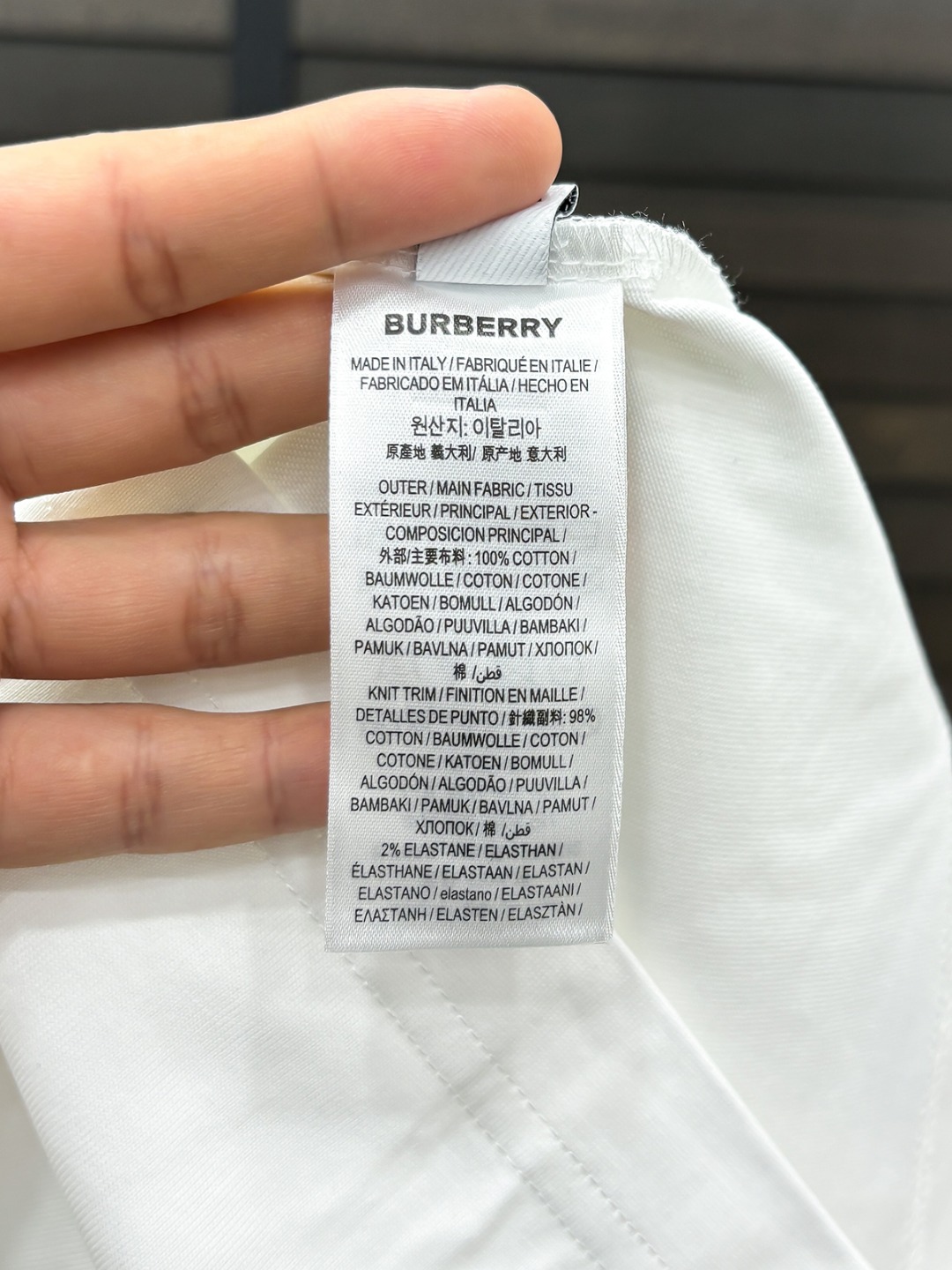 -BUR#  2026 春夏新款首发专柜最新款短袖圆领T恤 高端订制 设计前卫时尚！品牌logo重工艺设