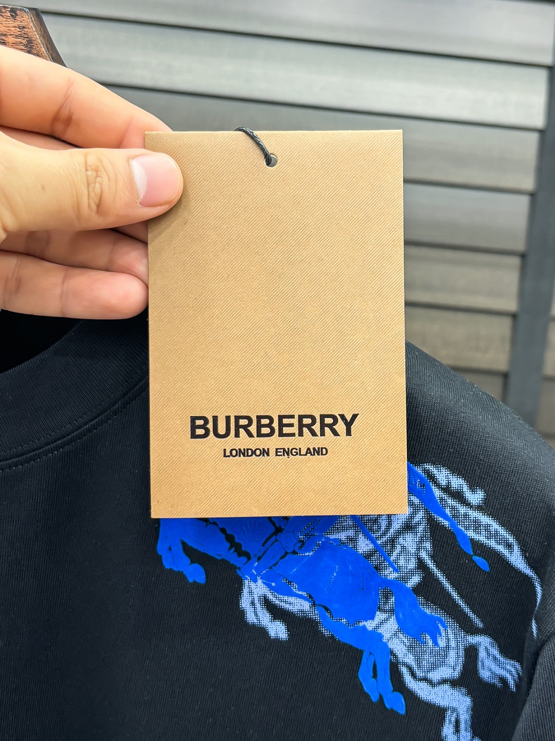 -BUR#  2026 春夏新款首发专柜最新款短袖圆领T恤 高端订制 设计前卫时尚！品牌logo重工艺设