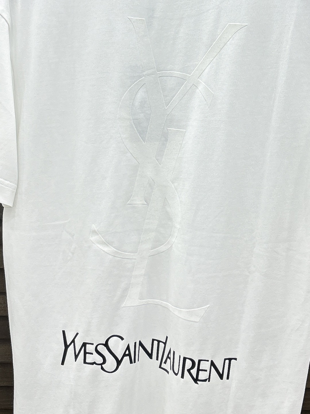 -YSL#  2026 春夏新款首发专柜最新款短袖圆领T恤 高端订制 设计前卫时尚！品牌logo重工艺设