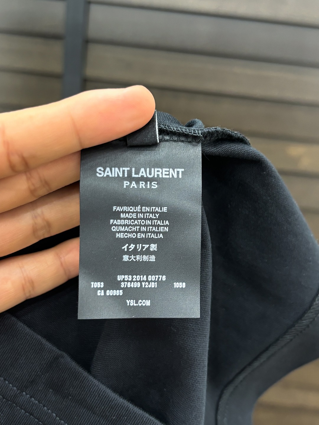-YSL#  2026 春夏新款首发专柜最新款短袖圆领T恤 高端订制 设计前卫时尚！品牌logo重工艺设
