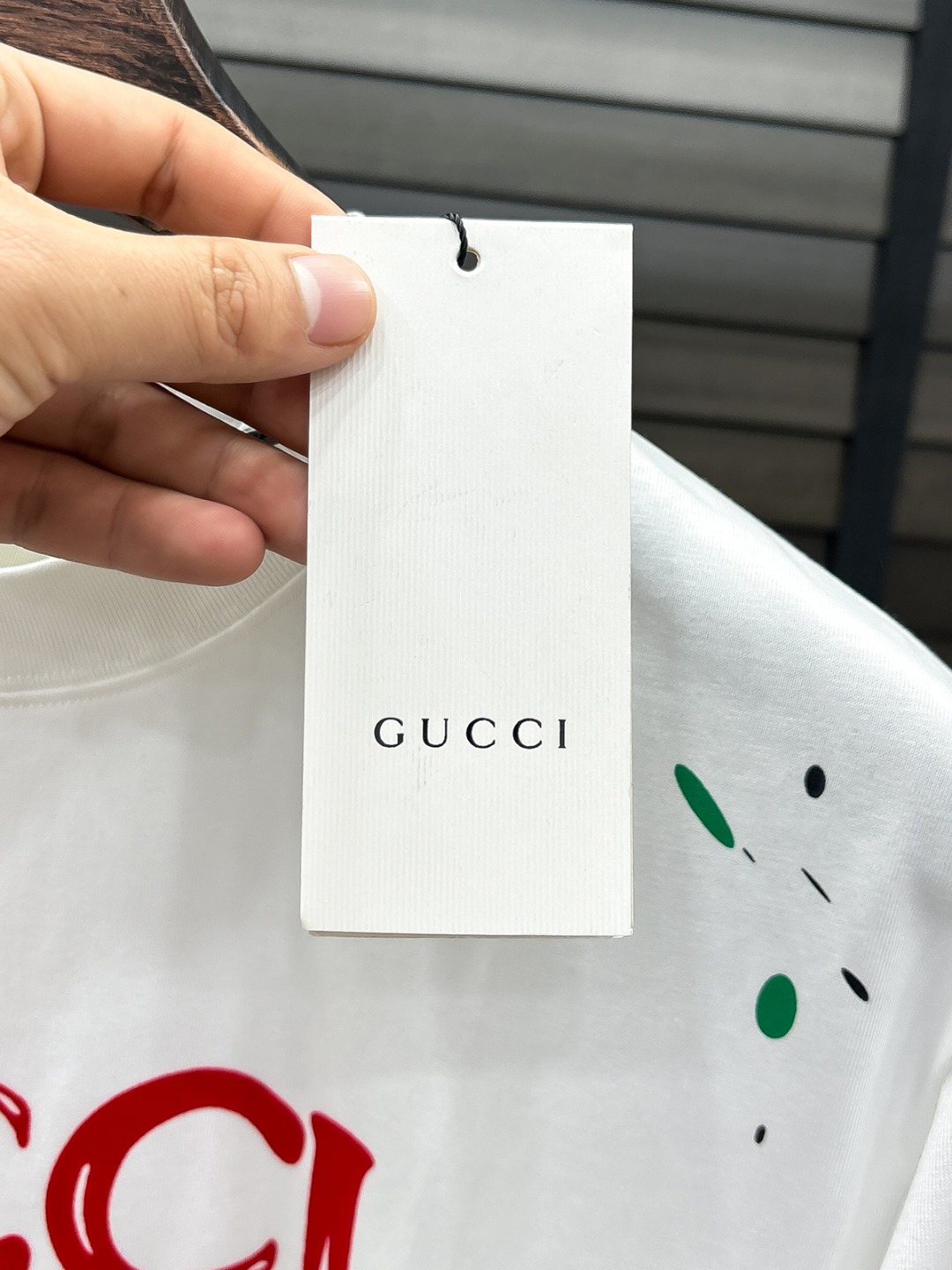 -GU#  2026 春夏新款首发专柜最新款短袖圆领T恤 高端订制 设计前卫时尚！品牌logo重工艺设计