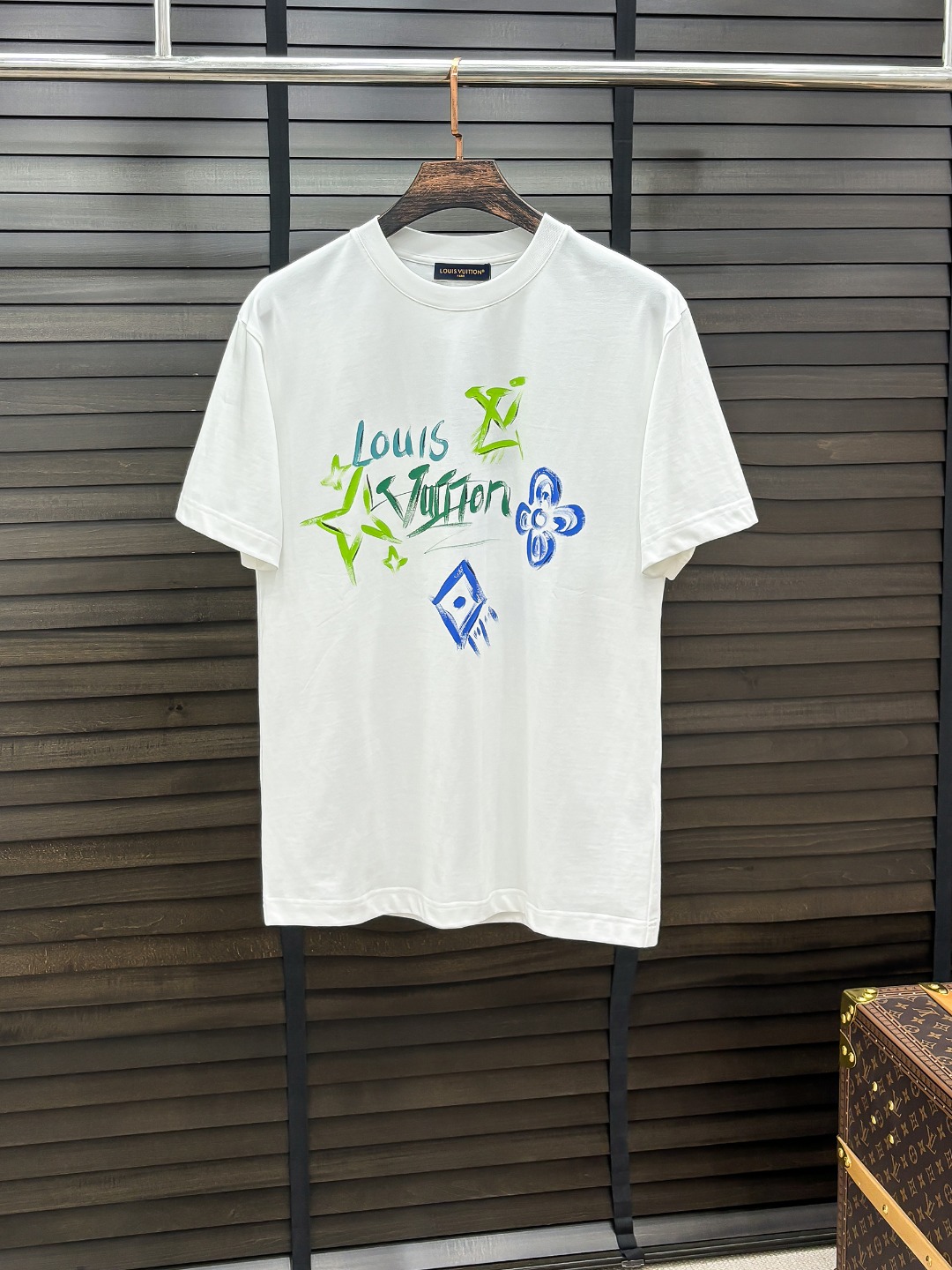 -驴家#  2026 春夏新款首发专柜最新款短袖圆领T恤 高端订制 设计前卫时尚！品牌logo重工艺设计