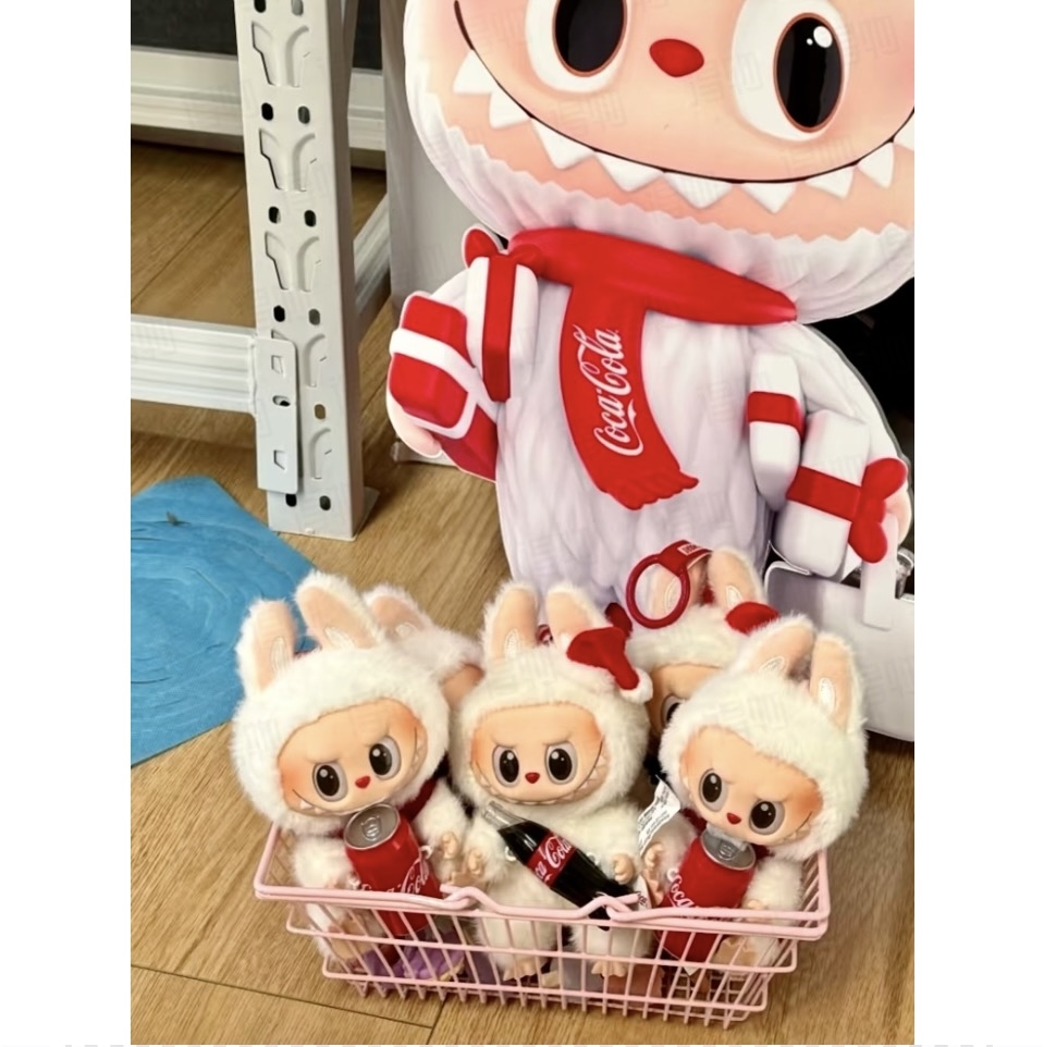 正品带码p275正品带码可乐泡泡玛特 POP MART x Coca-Cola/可口可乐 LABUBU搪胶公仔 盲盒类 单个盲盒/整盒6个