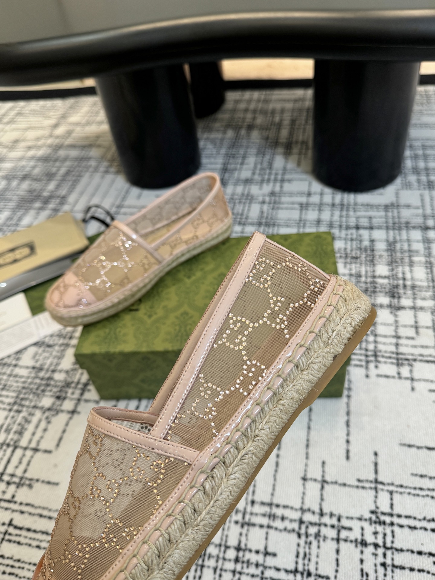 Gucci Women's Espadrille Flats with GG Canvas and Jute Sole - Classic Design 7 i1757006429469 7151 0 5