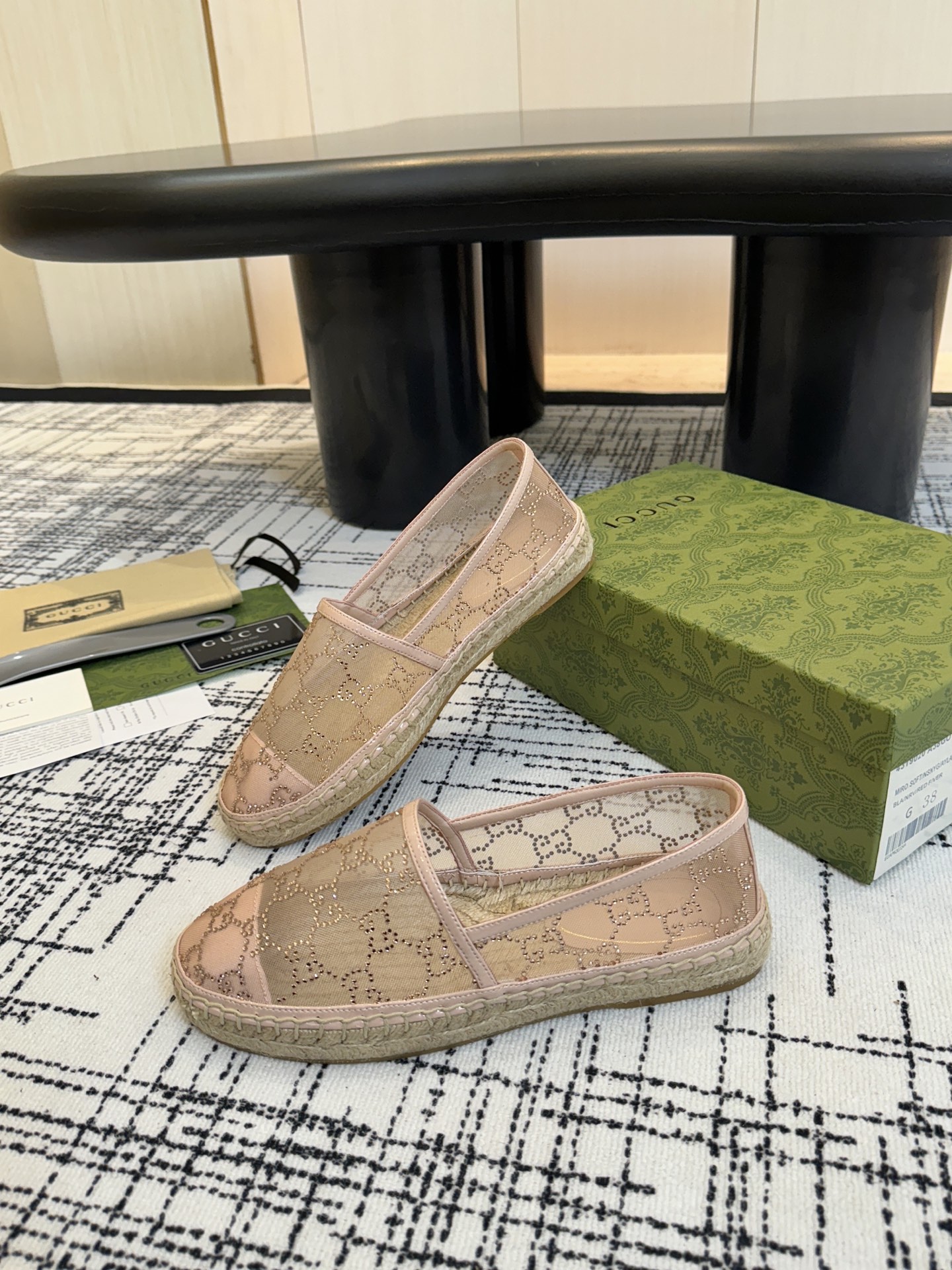 Gucci Women's Espadrille Flats with GG Canvas and Jute Sole - Classic Design 6 i1757006429538 1910 0 4