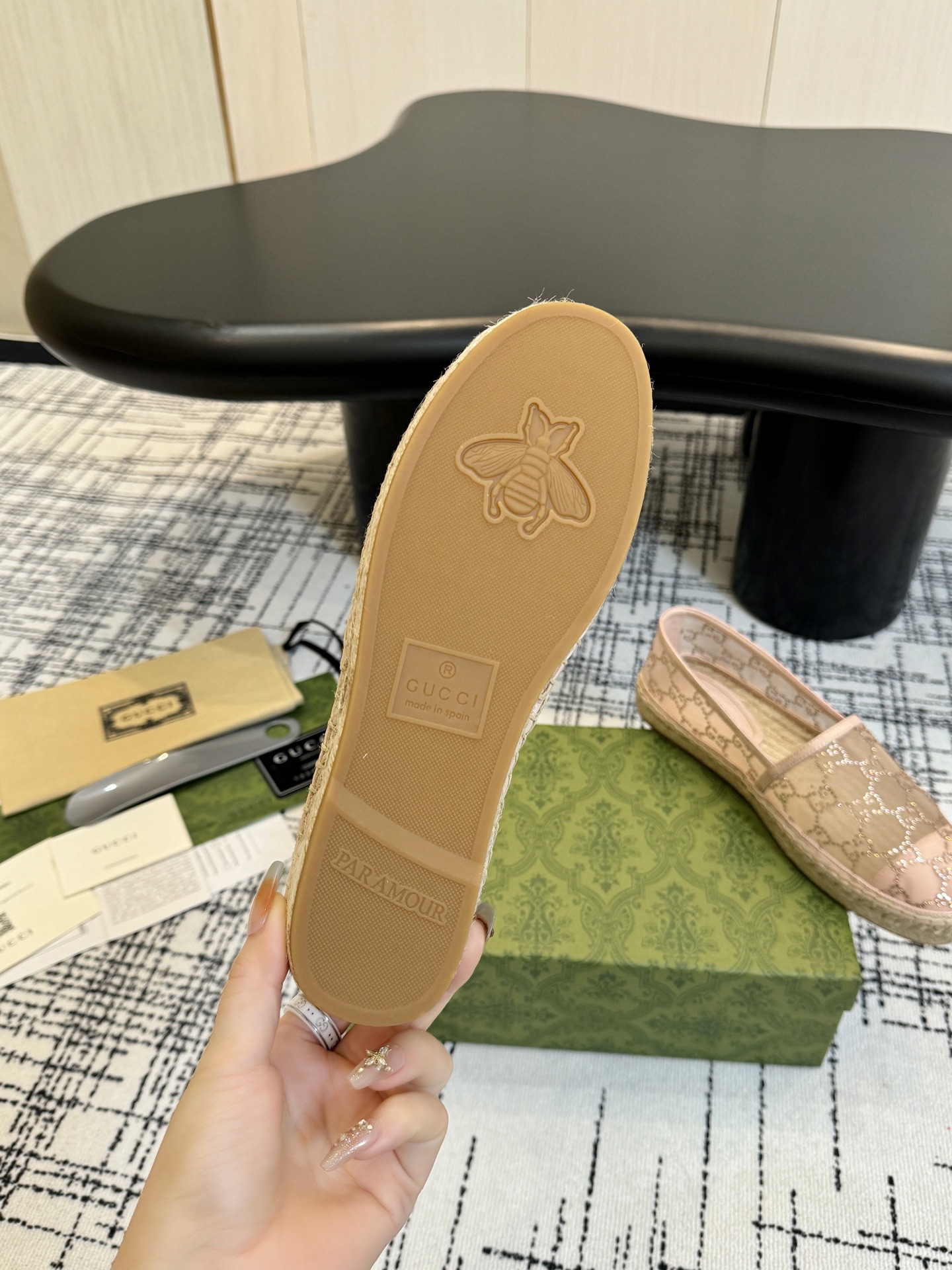 Gucci Women's Espadrille Flats with GG Canvas and Jute Sole - Classic Design 10 i1757006429645 7245 0 8