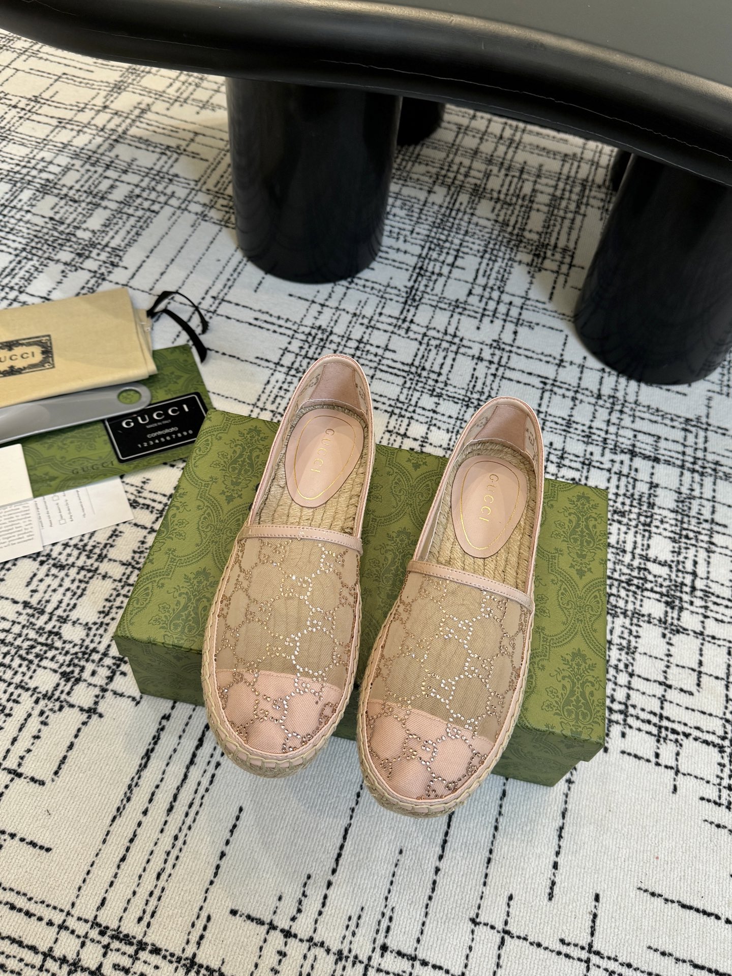 Gucci Women's Espadrille Flats with GG Canvas and Jute Sole - Classic Design 2 i1757006429669 1141 0 0