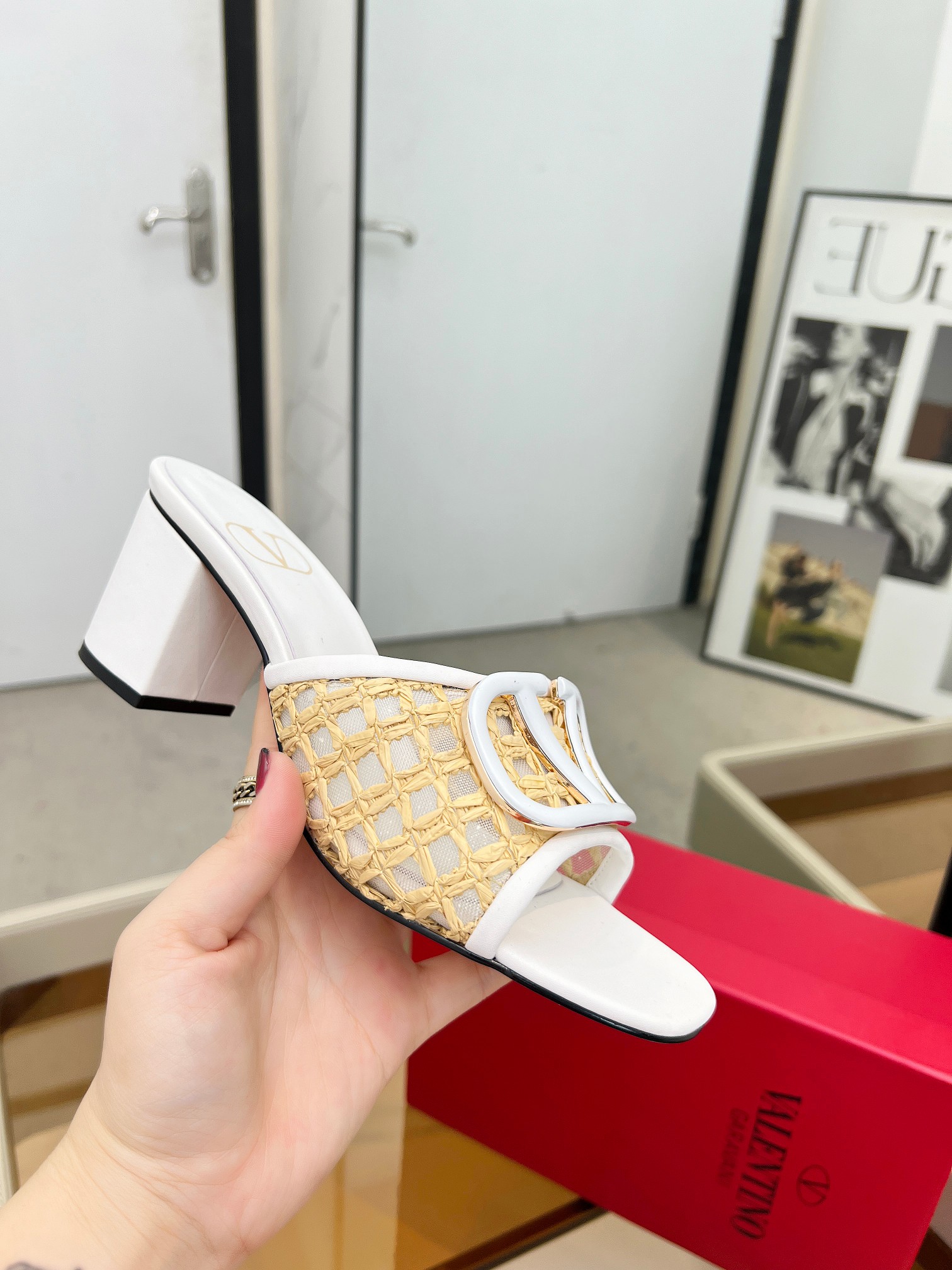 Warren House. Nuevo modelo de malla tejida plus. Logotipo metálico personalizado.Tallas 35-42. Suela
