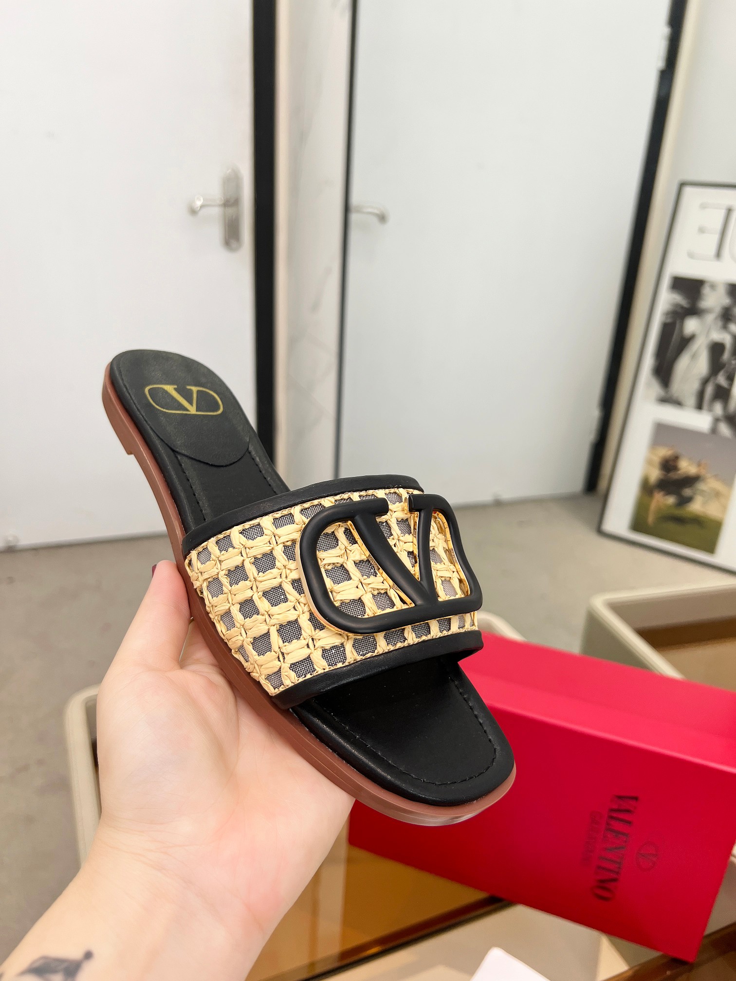 Warren House. Nuevo modelo de malla tejida plus. Logotipo metálico personalizado.Tallas 35-42. Suela