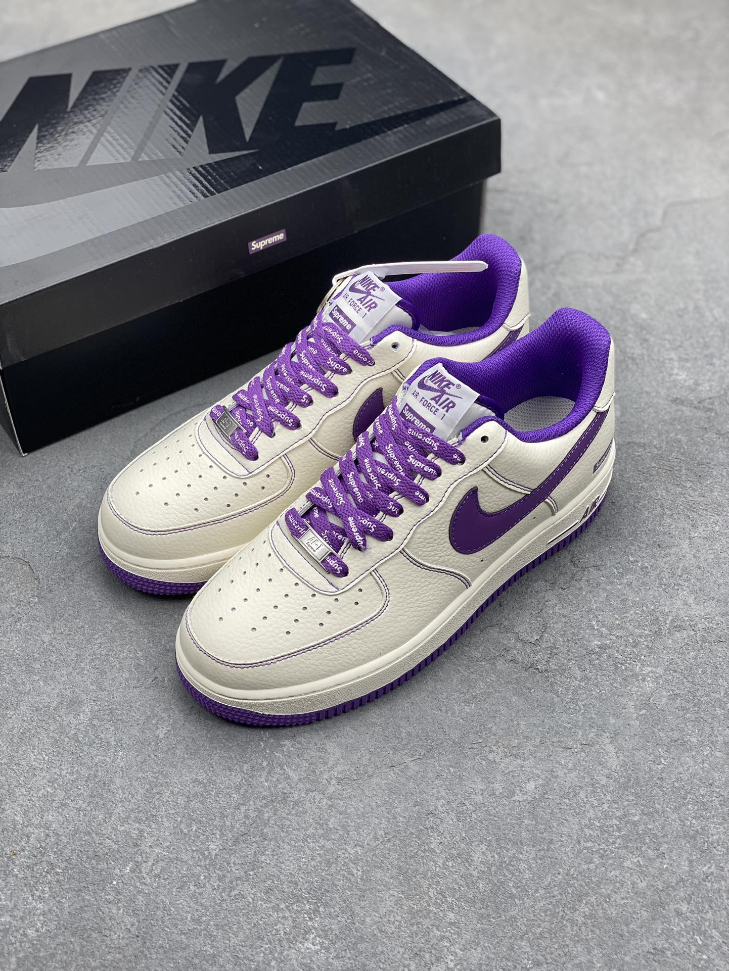 Nike Air Force 1 '07 Low Supreme 'Dark Purple' (Company Grade) 9 i1694904445 1954 7