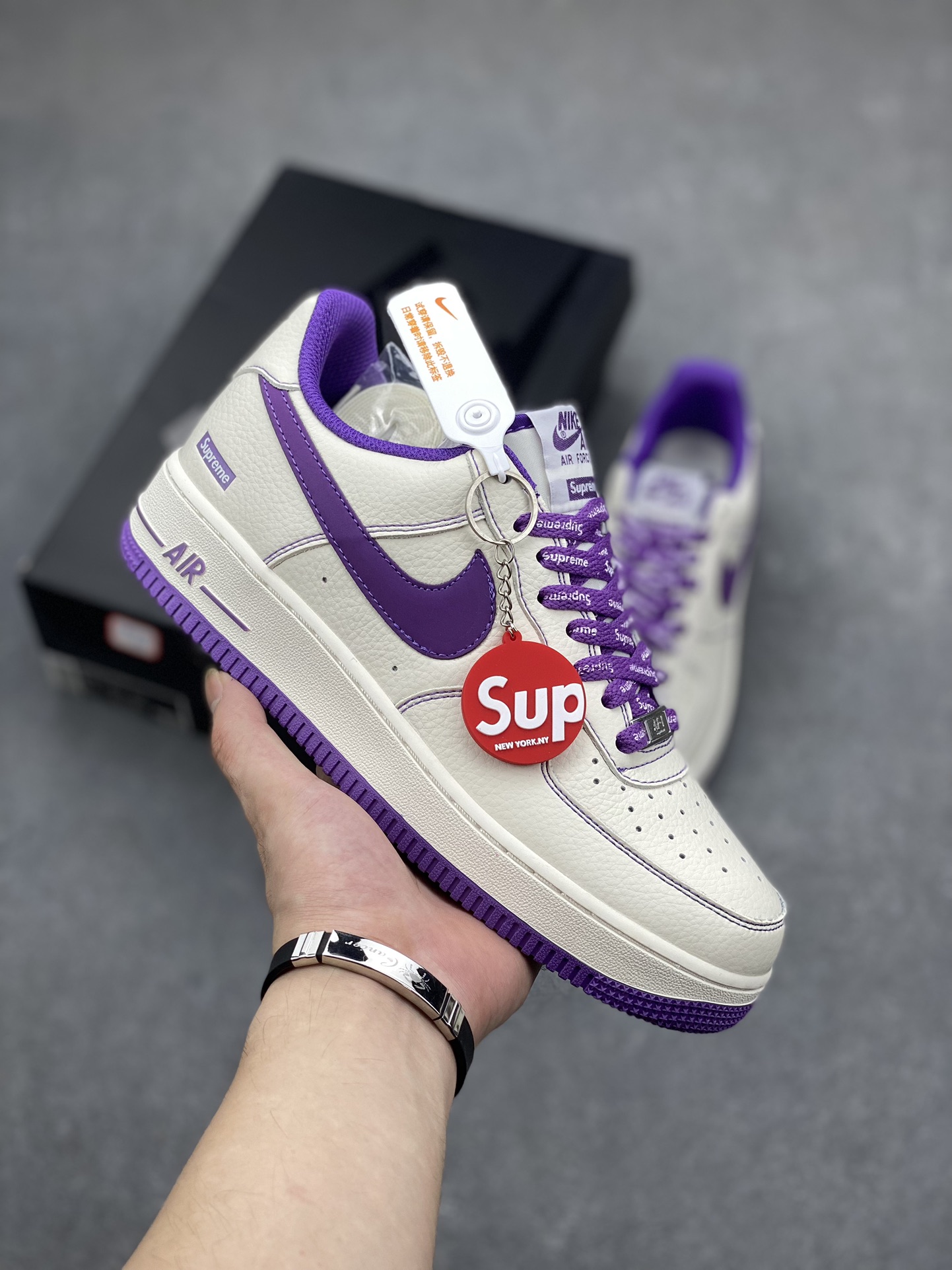 Nike Air Force 1 '07 Low Supreme 'Dark Purple' (Company Grade) 2 i1694904445 7487 0