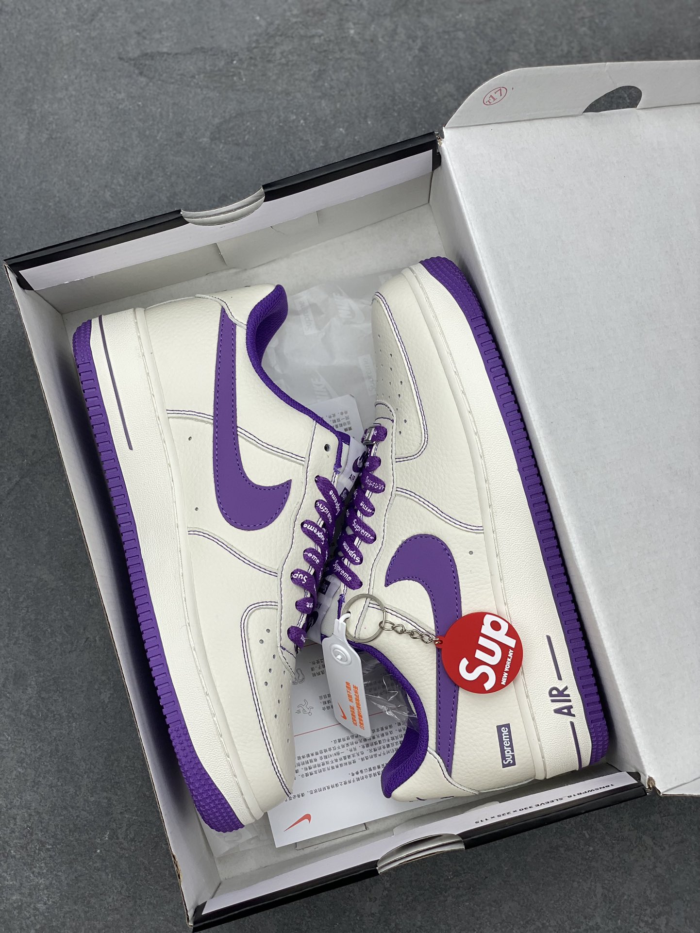 Nike Air Force 1 '07 Low Supreme 'Dark Purple' (Company Grade) 10 i1694904445 868 8