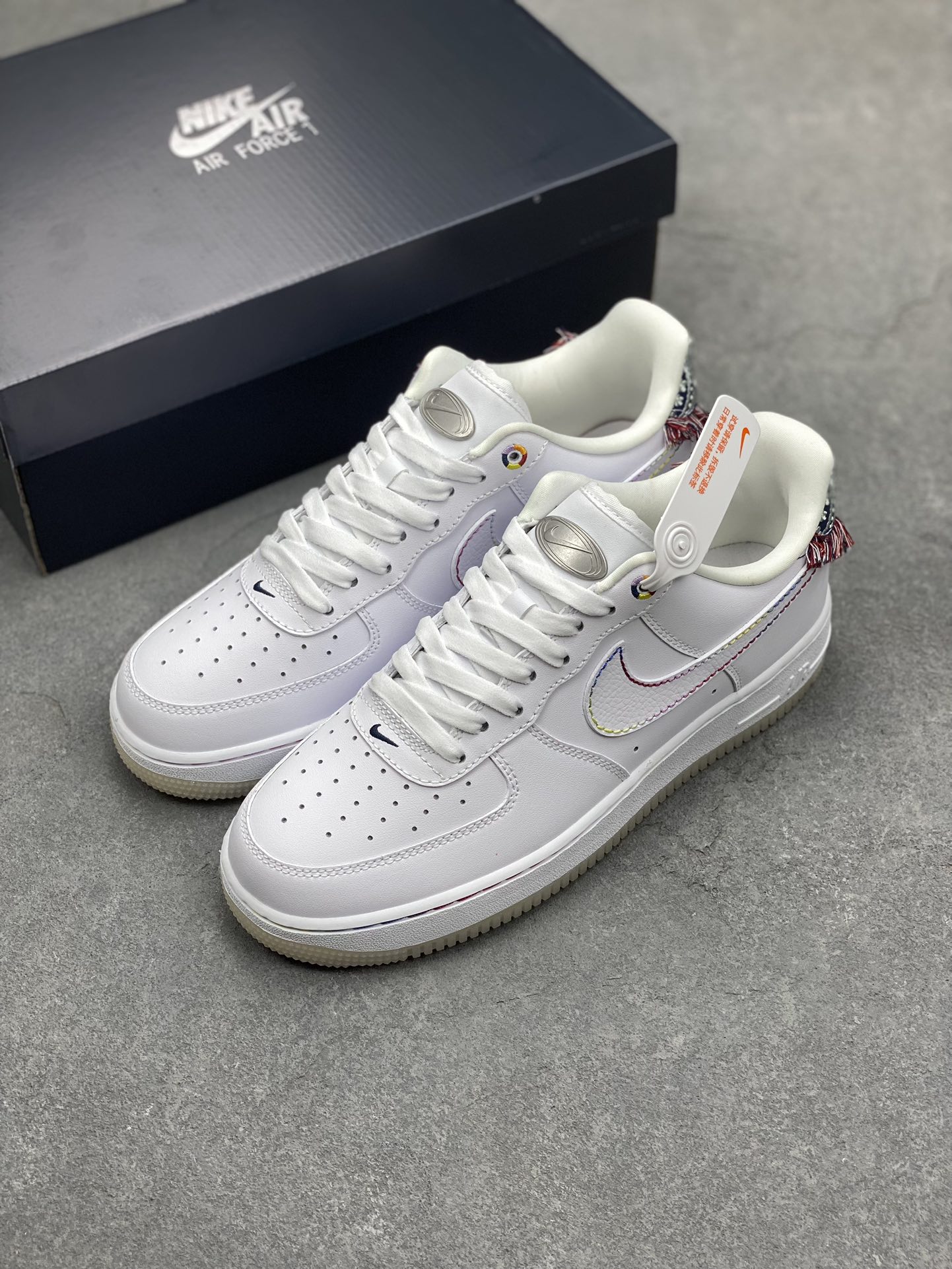 Nike Air Force 1 '07 Low N7 White Sneakers with Fringe Detail - Limited Edition 9 i1695155280 2916 7