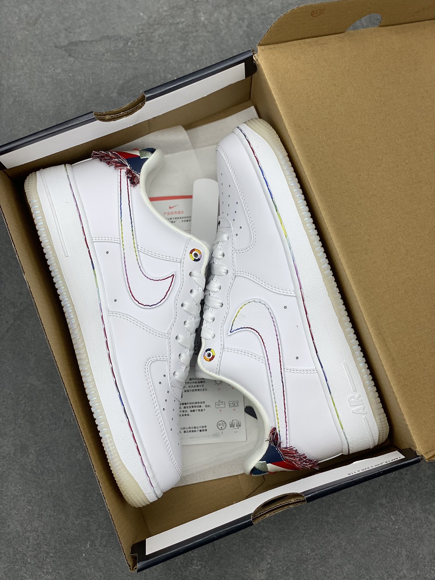 Nike Air Force 1 '07 Low N7 White Sneakers with Fringe Detail - Limited Edition 10 i1695155280 4702 8