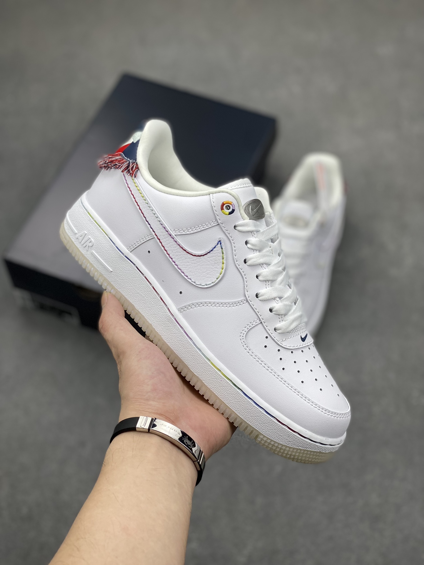 Nike Air Force 1 '07 Low N7 White Sneakers with Fringe Detail - Limited Edition 2 i1695155280 8519 0