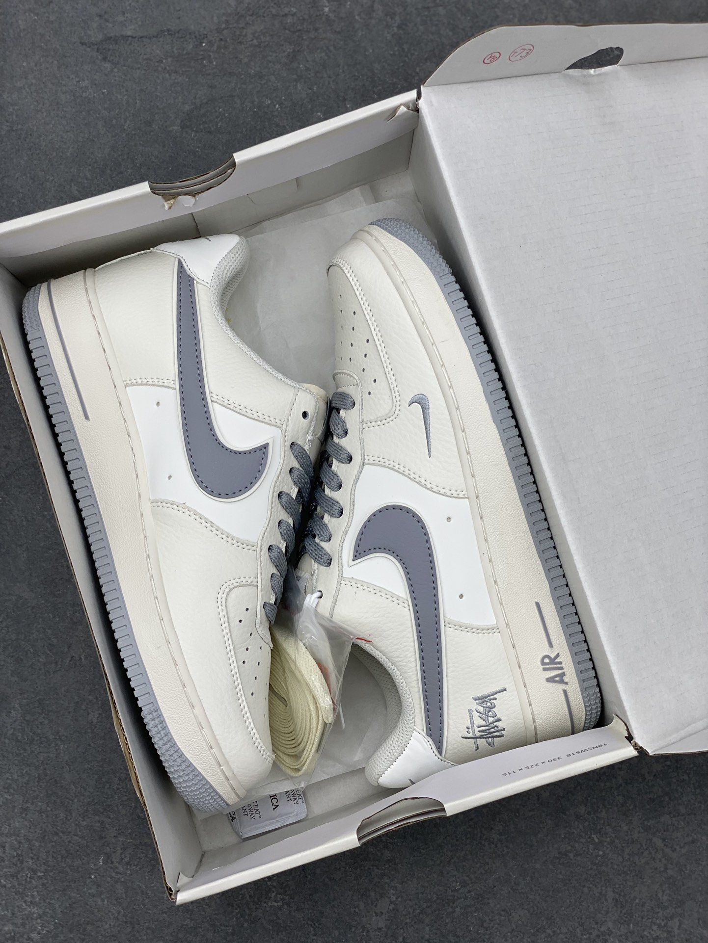 Nike Air Force 1 '07 Low Stussy Collab Mica Grey Sneakers 10 i1695425761 4591 8