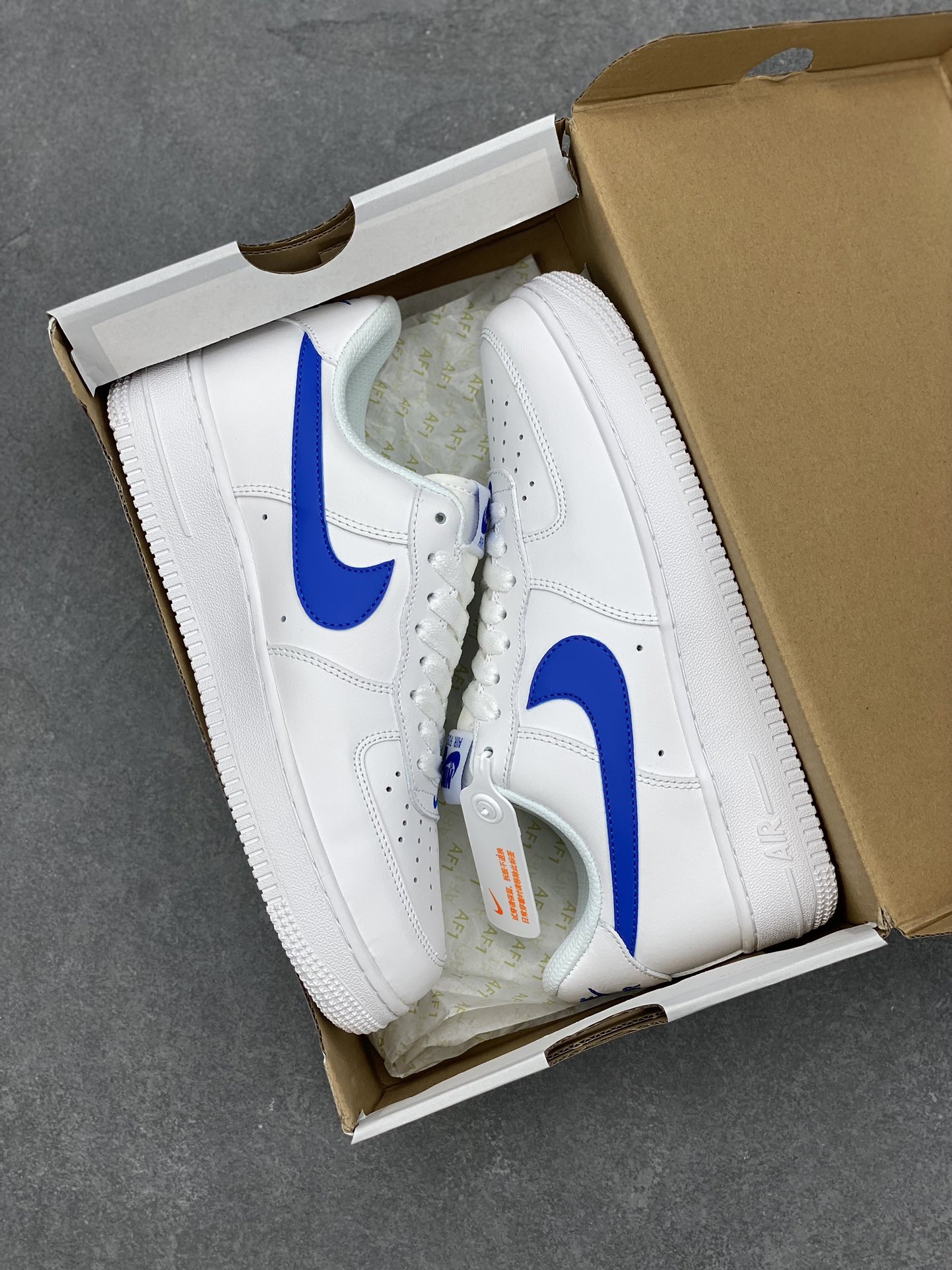 Nike Air Force 1 Low White Royal Blue Casual Sneakers DV7762-103 10 i1695426250 3744 8
