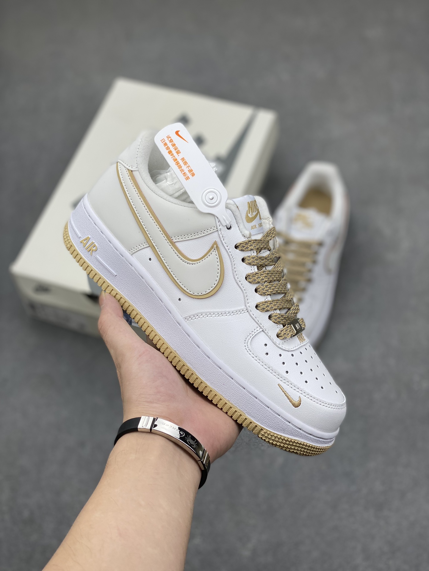 Nike Air Force 1 '07 Low 'Cream White/Gold' Casual Shoes YZ8115-003 2 i1695590493 9056 0