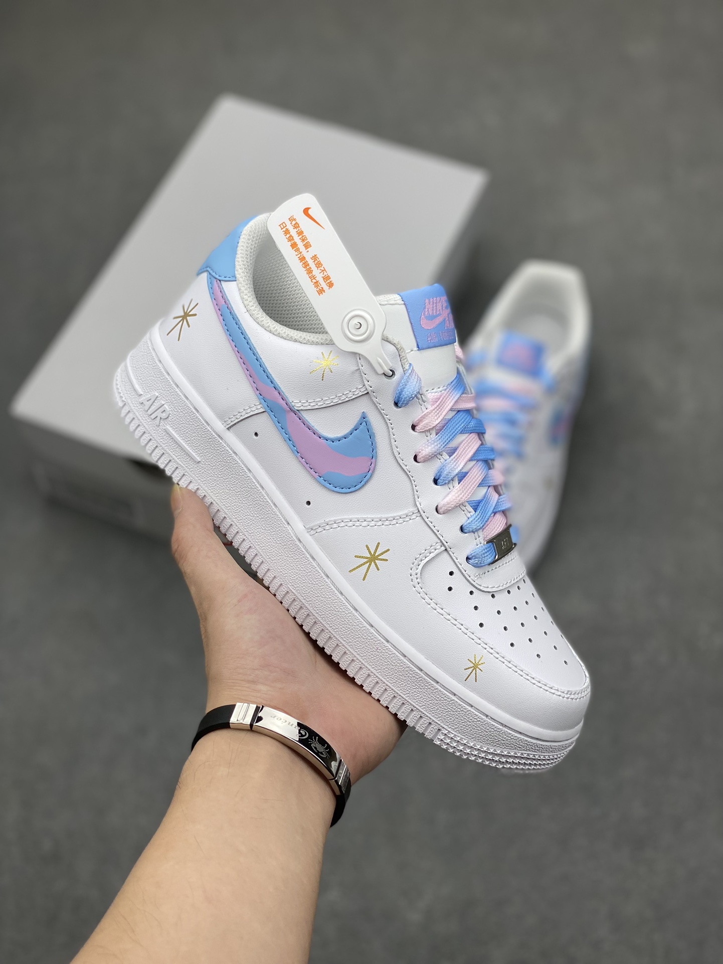 Nike Air Force 1 Low White Blue Pink Dream Sneakers DD8959-100 2 i1695590563 6666 0
